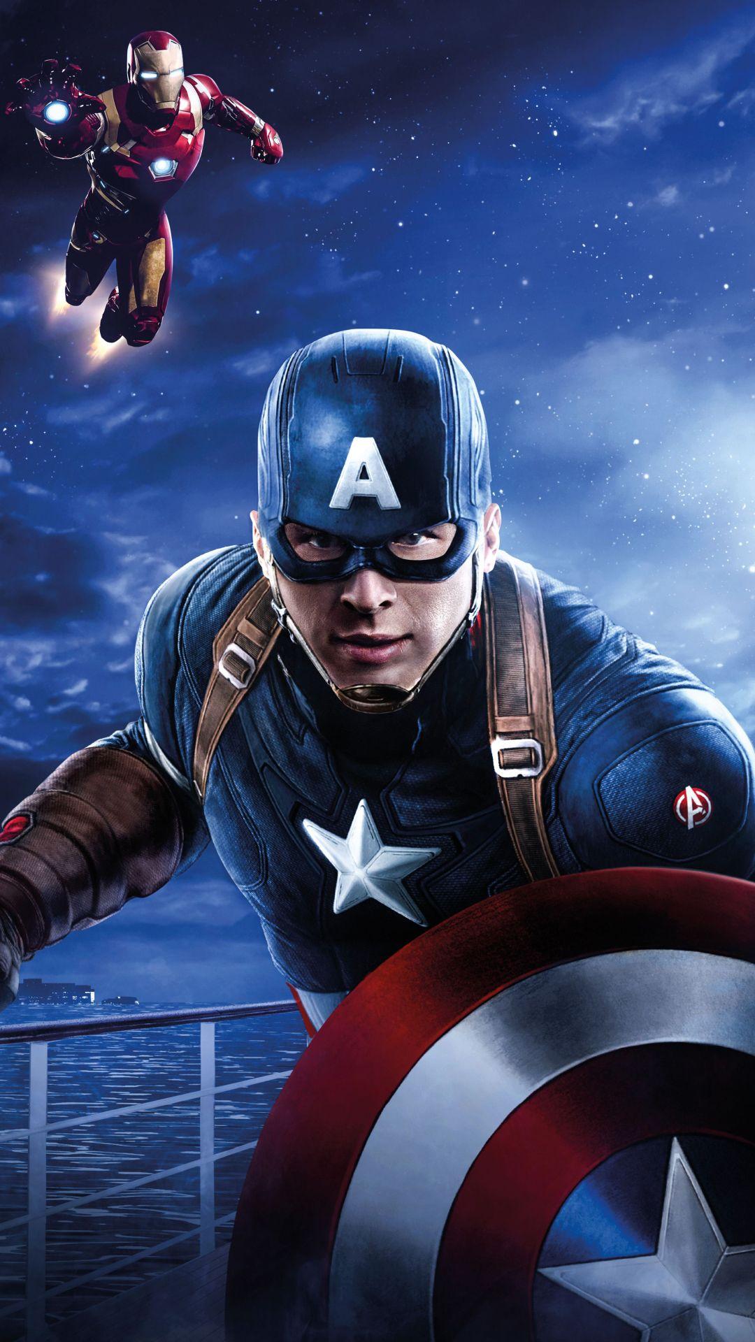 Comics / Avengers (1080x1920) Mobile Wallpaper. Marvel vingadores, Capitão america, Capitão américa marvel