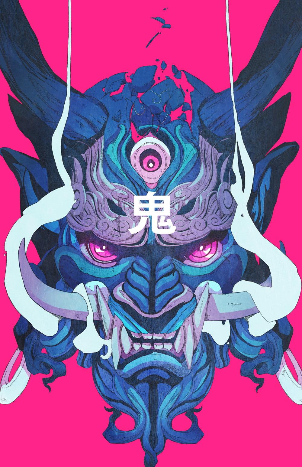 HD wallpaper: samurai, Chun Lo, demon, tiger