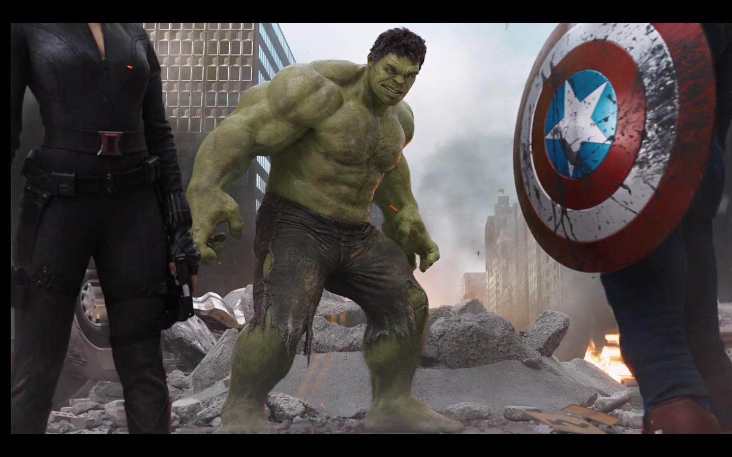 I paused Avengers and got a nice Hulk wallpaper (1440x900)
