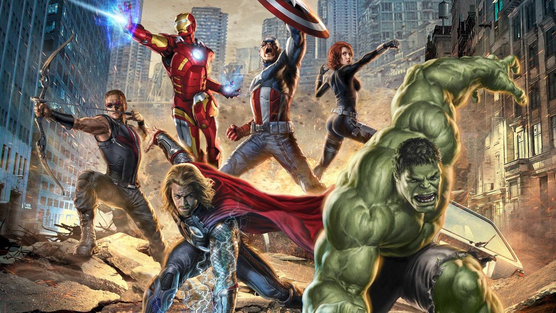 Marvel Avenges wallpaper, movies, The Avengers, Hawkeye, Hulk HD wallpaper