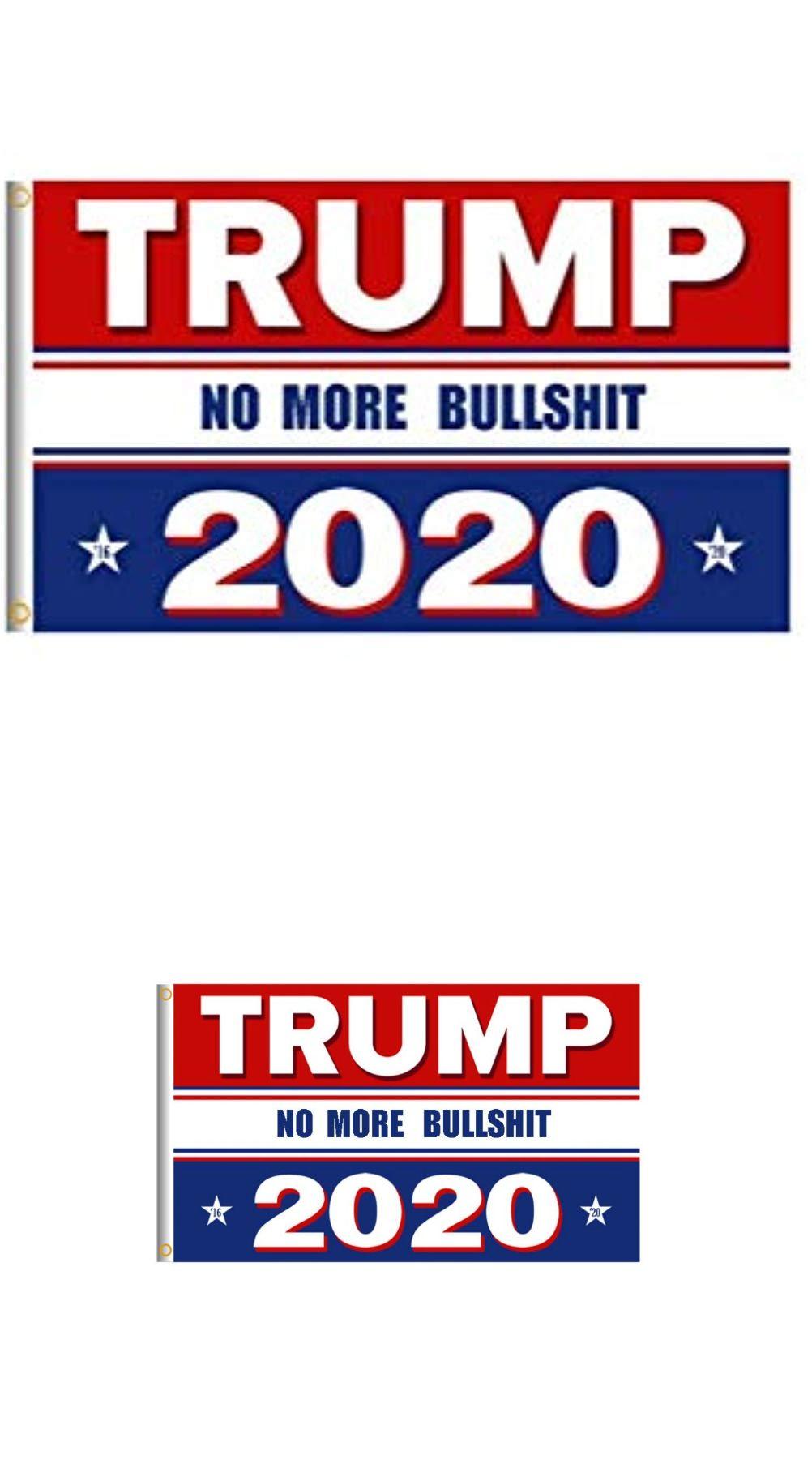 Flags 43533: Rwb Trump Flag No More Bs 2020 Make America Again 3X5