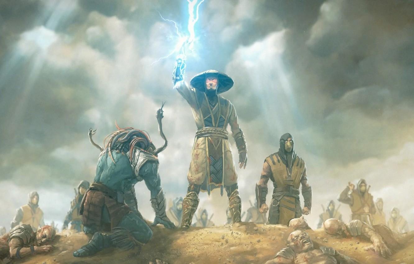 Wallpaper Mortal Kombat, raiden, warrior, Raiden, Mortal Kombat X, Kotal Kahn, MK X image for desktop, section игры