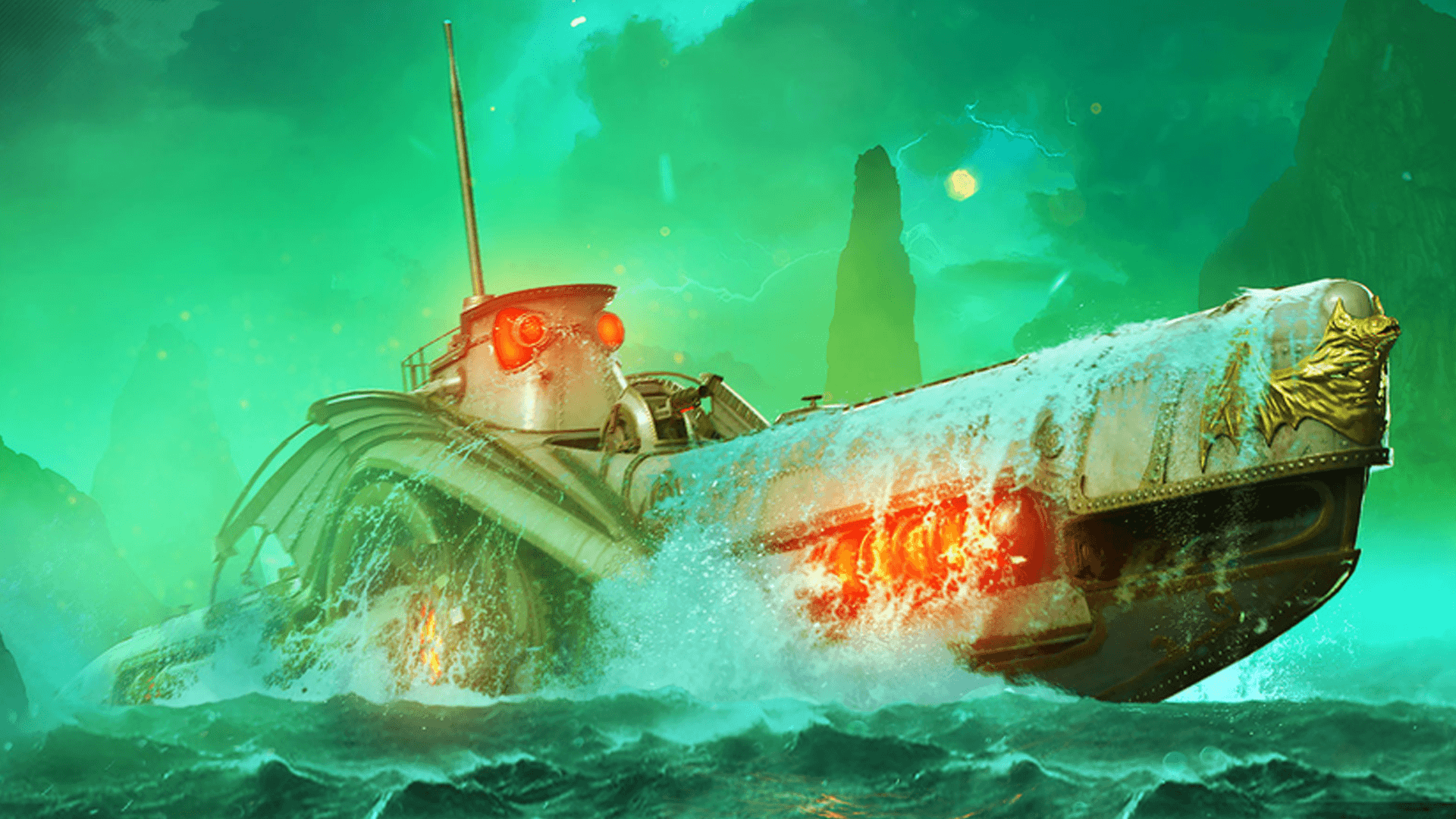 World of Warships gets submarines and giant sea monsters