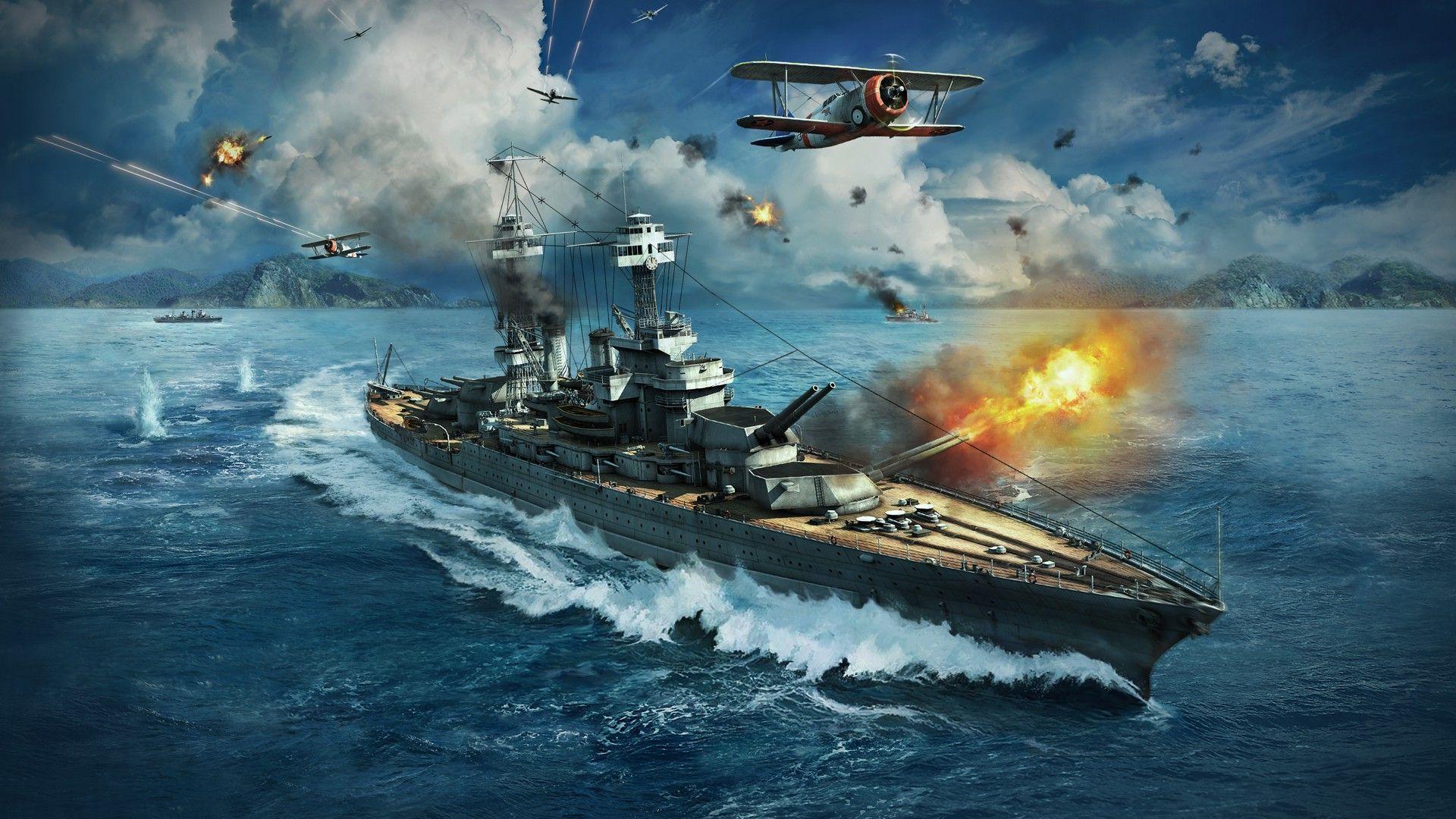 Video Game World Of Warships Wallpaper. Gamer. Warship games
