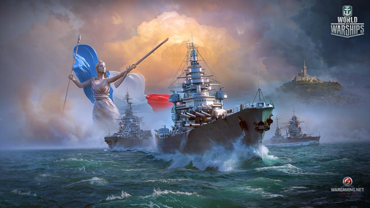 WG news New Year's Decorations: World of Warships Wallpaper