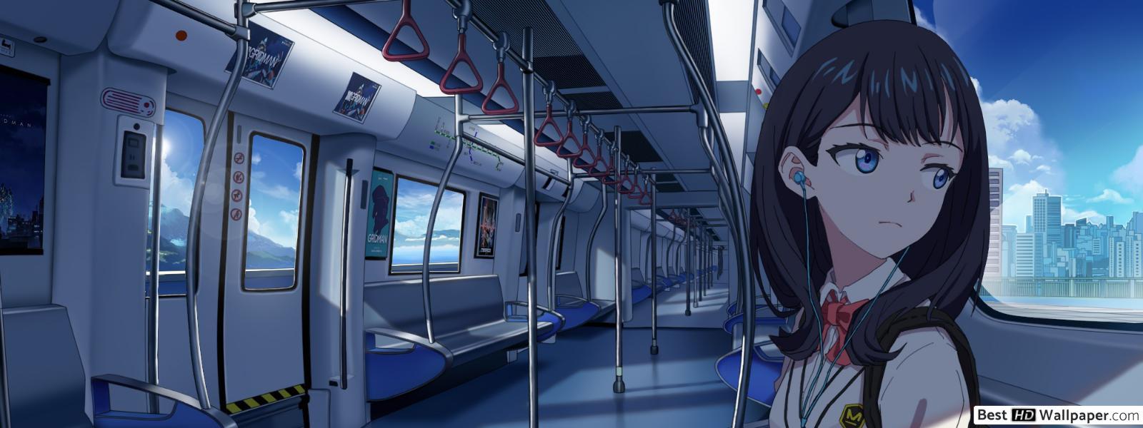 SSSS. Gridman Takarada On Train HD wallpaper download