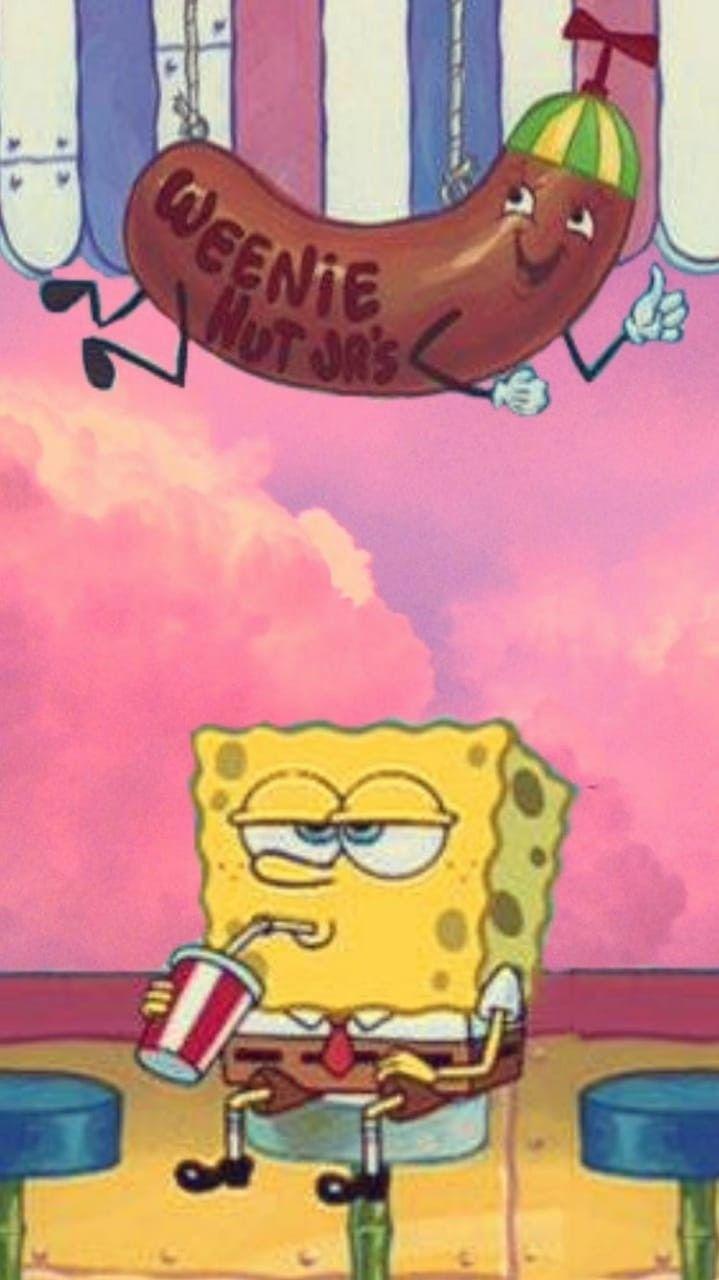 Download Lethargic, Old, And Depressed Spongebob Wallpaper