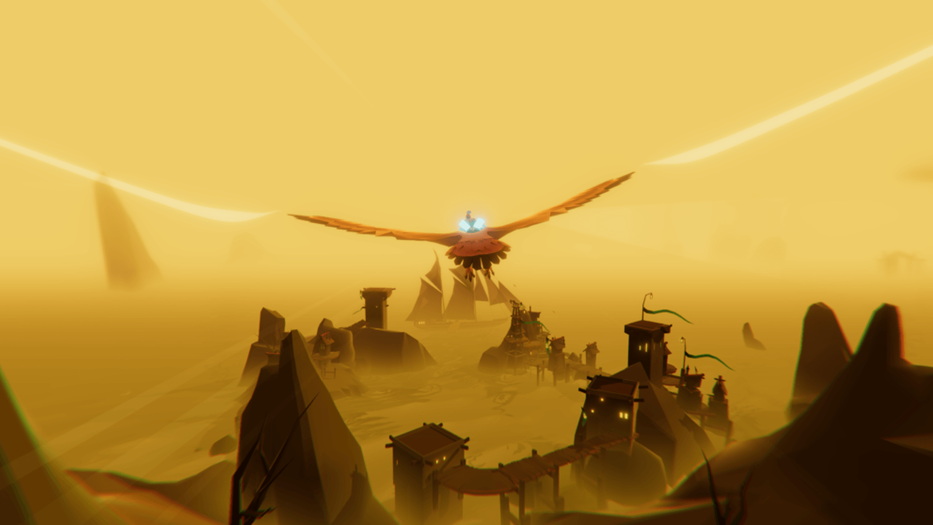 The Falconeer combines serene visuals with fantasy aerial