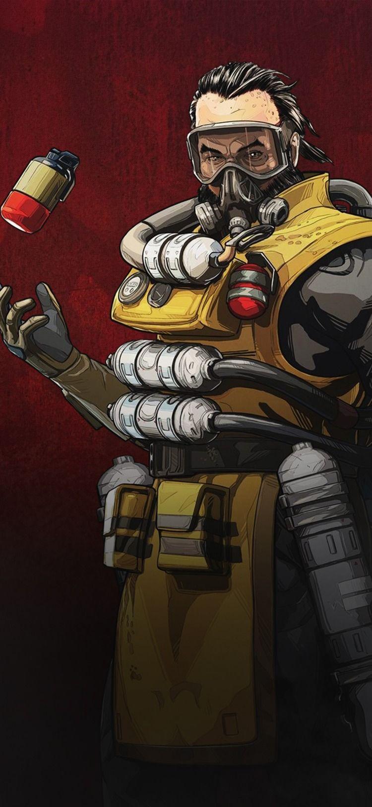 Apex Legends Caustic Mobile Wallpaper #Apex_Legends #Caustic