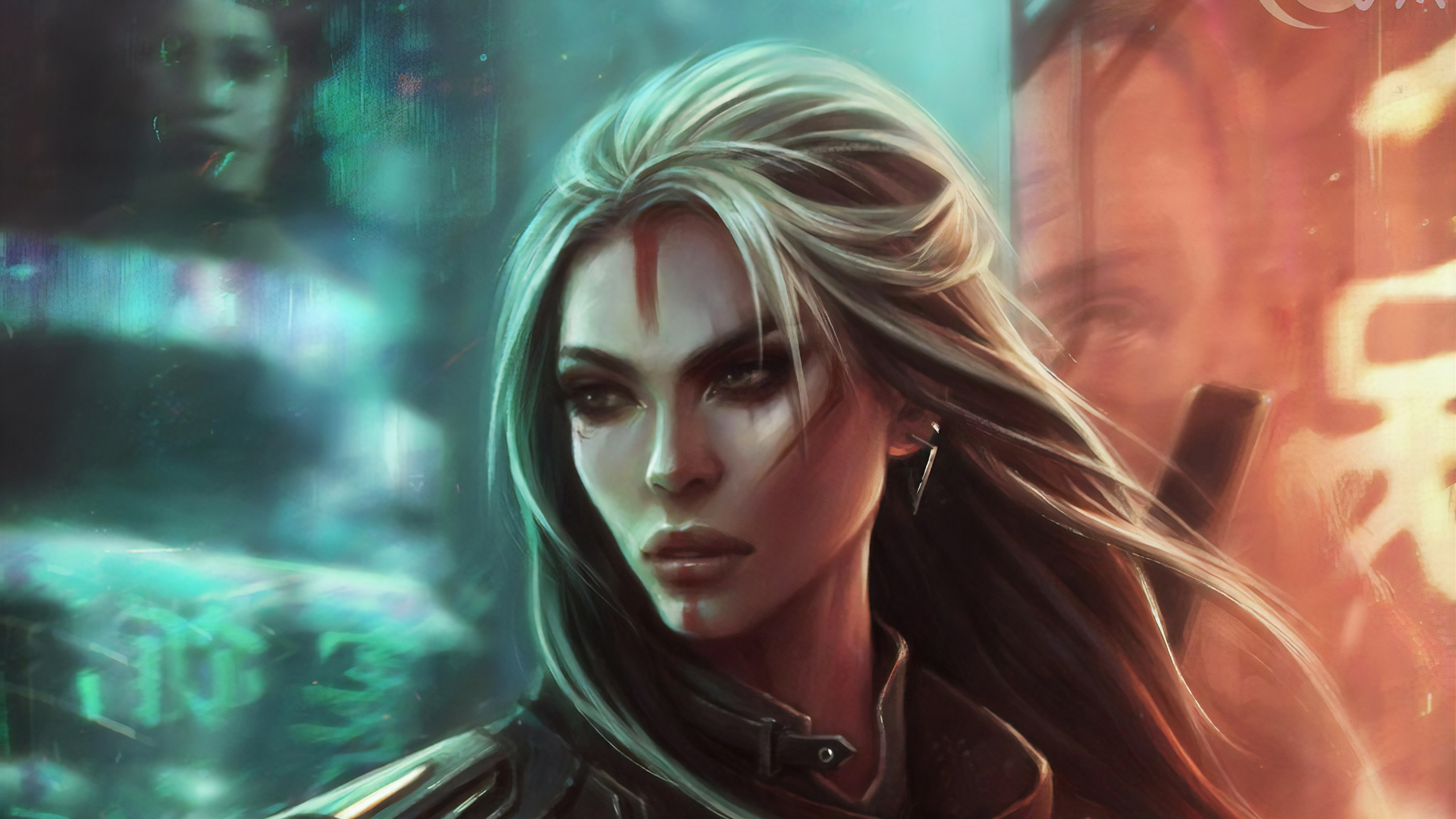 Lunara Warrior Girl, HD Artist, 4k Wallpaper, Image, Background