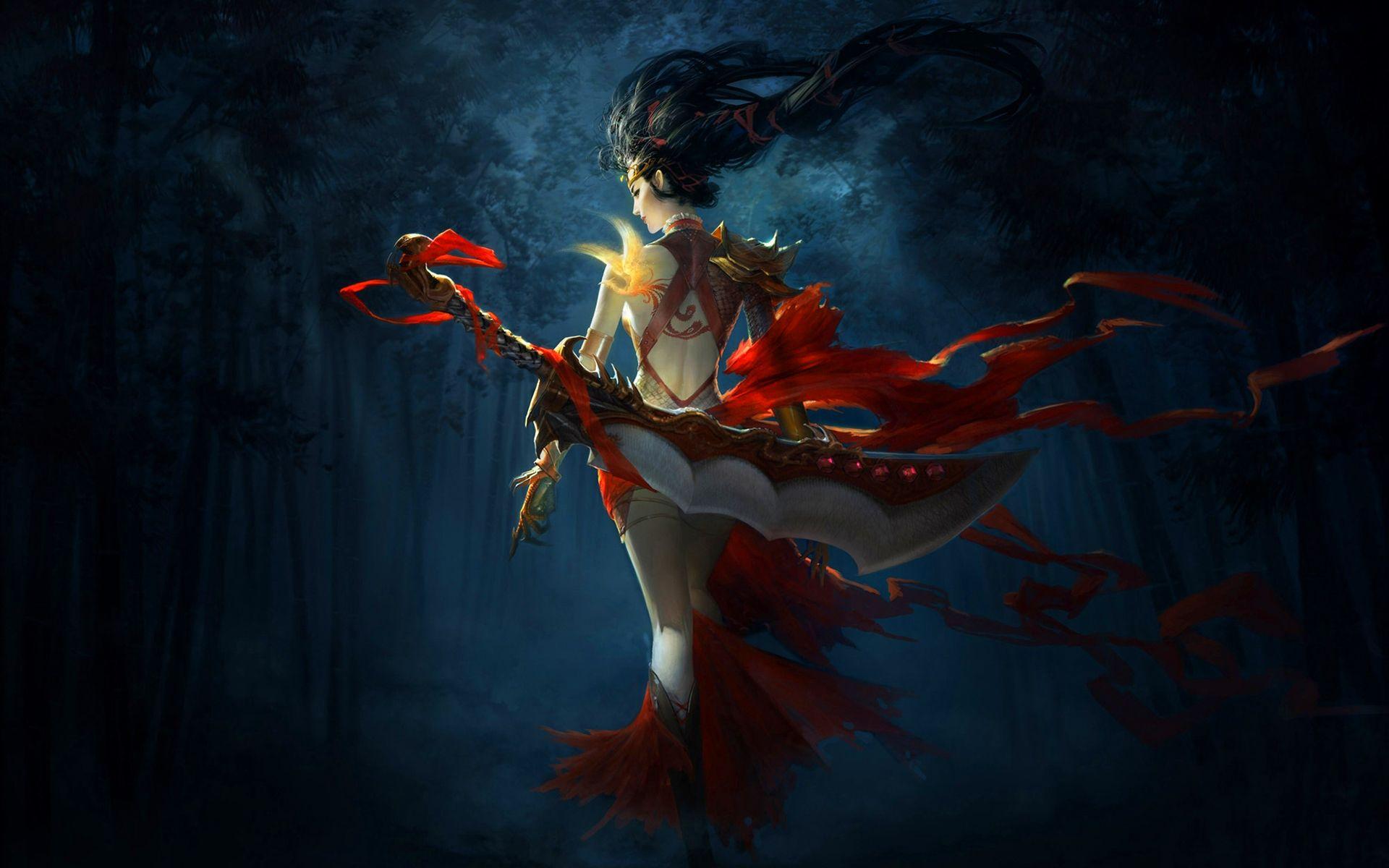 female warriorD Digital Art HD Wallpaper. Warriors wallpaper