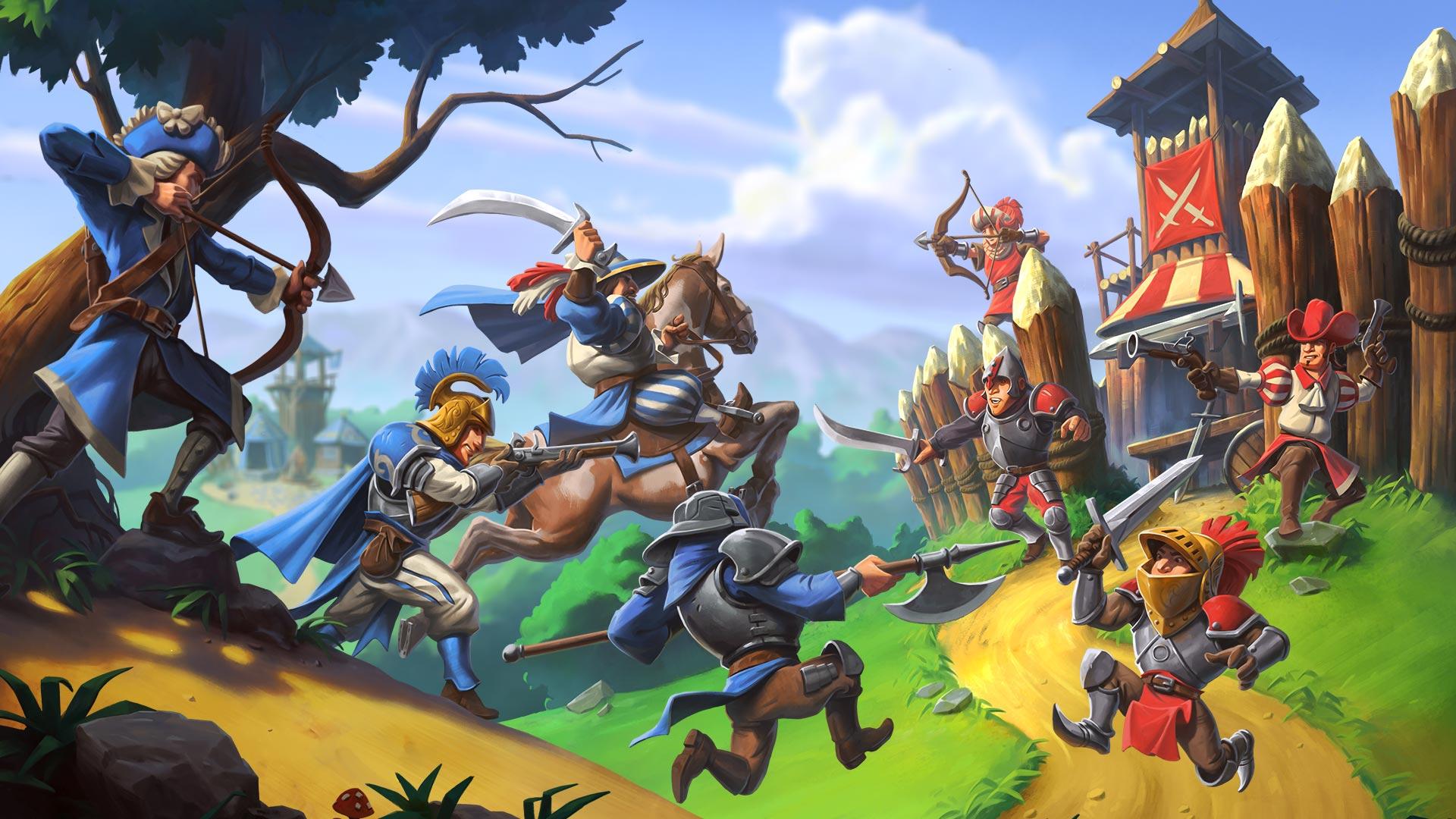 The battle. Wallpaper from The Settlers Online