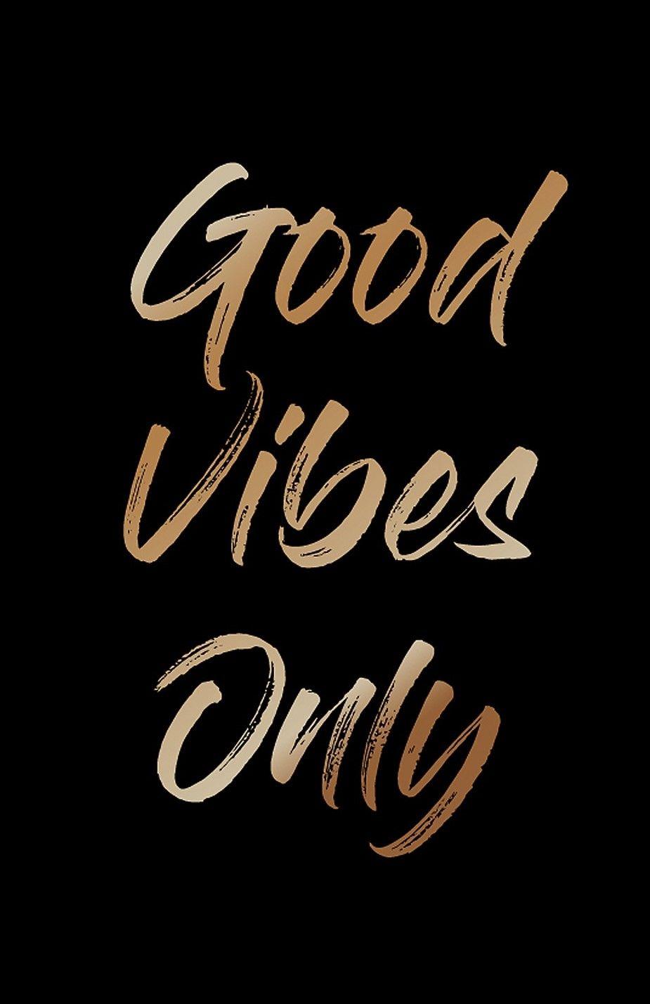 Good Vibes Only' Textual Art on Wood. iphone wallpaper