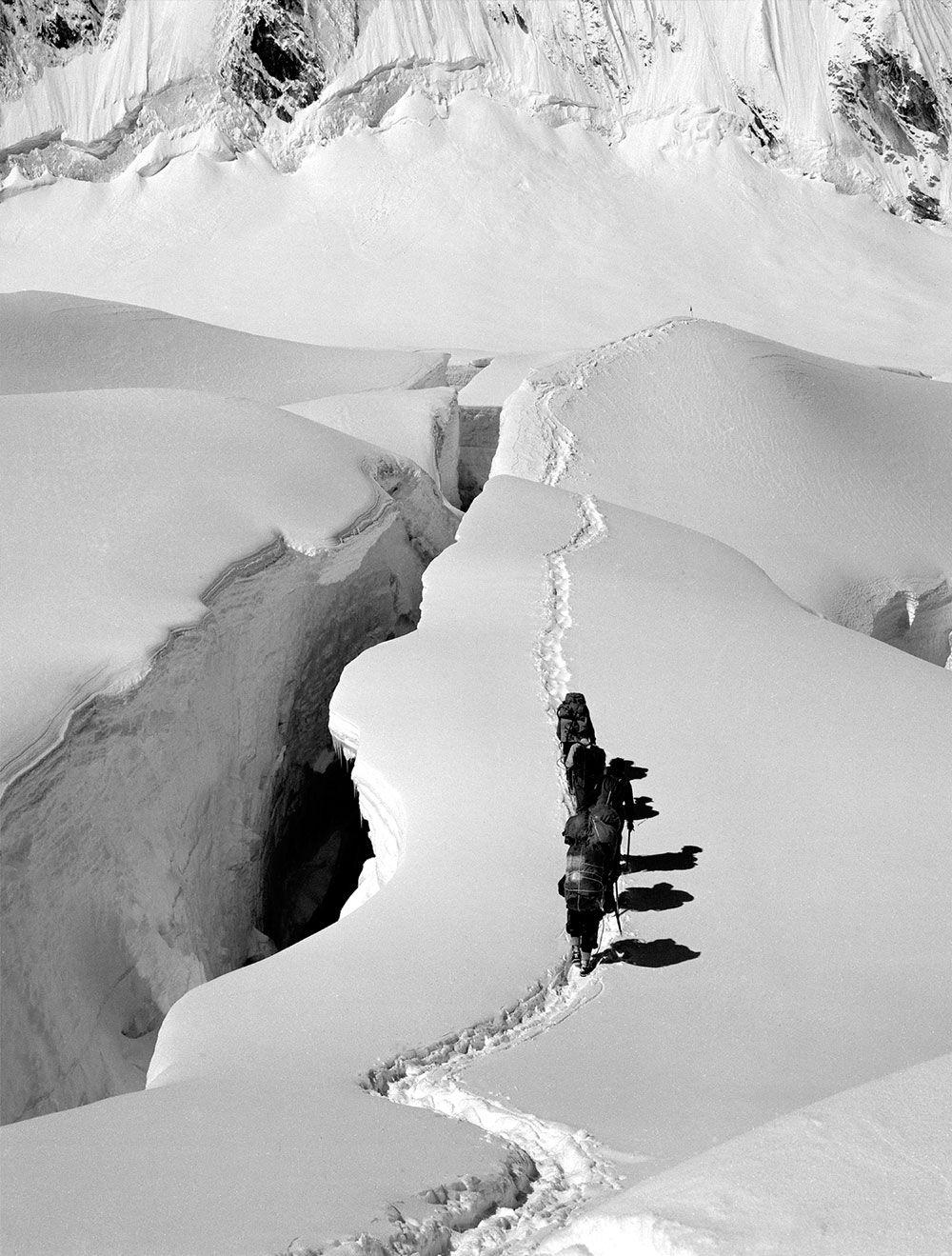 Crevasse Western Cwm Courtesy of Alfred Gregory Archive