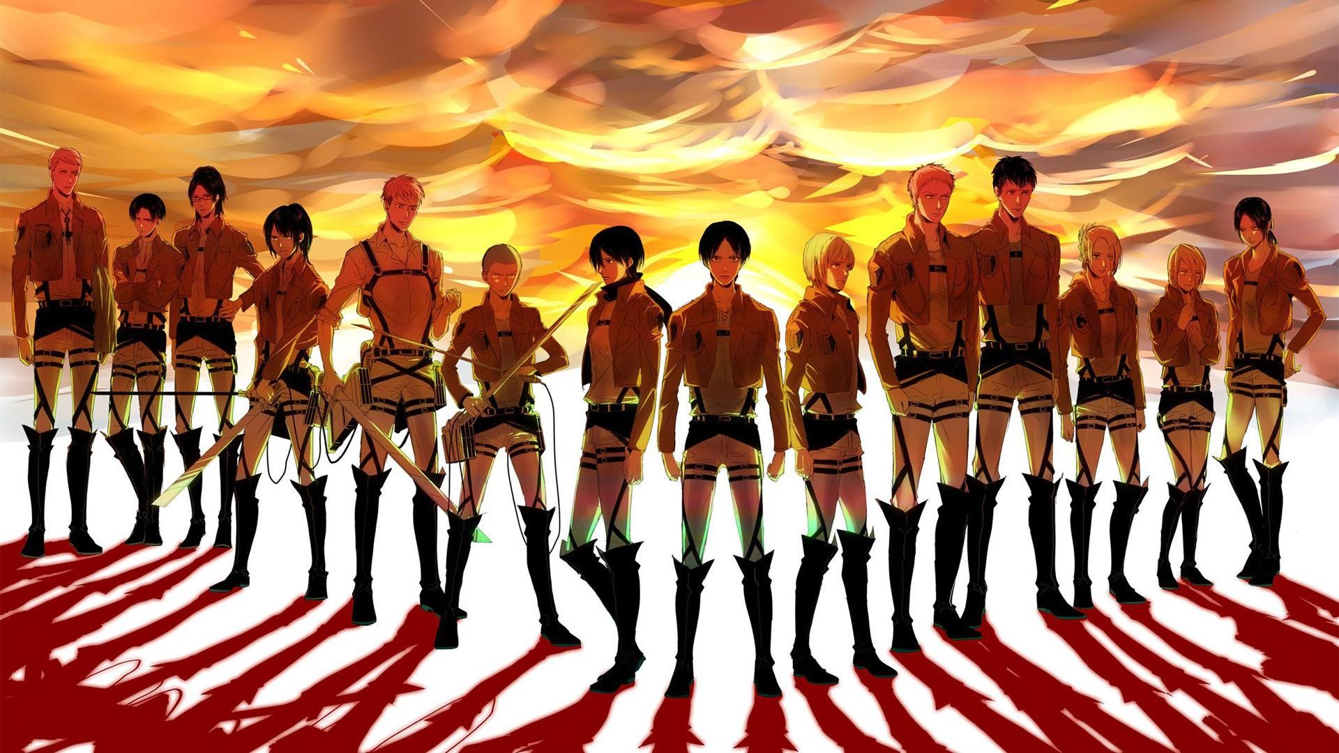Squad and Survey Corps HD Wallpaper. Background Imagex1080
