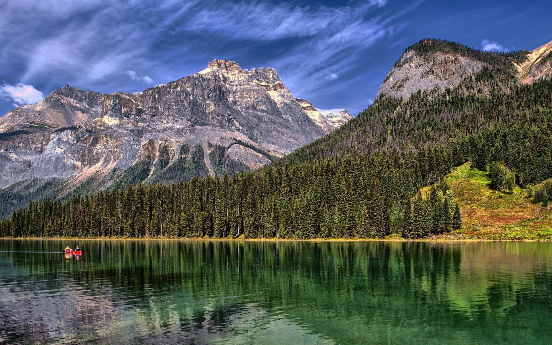 wallpaper Emerald Lake, Yoho National Park, British Columbia, Canada