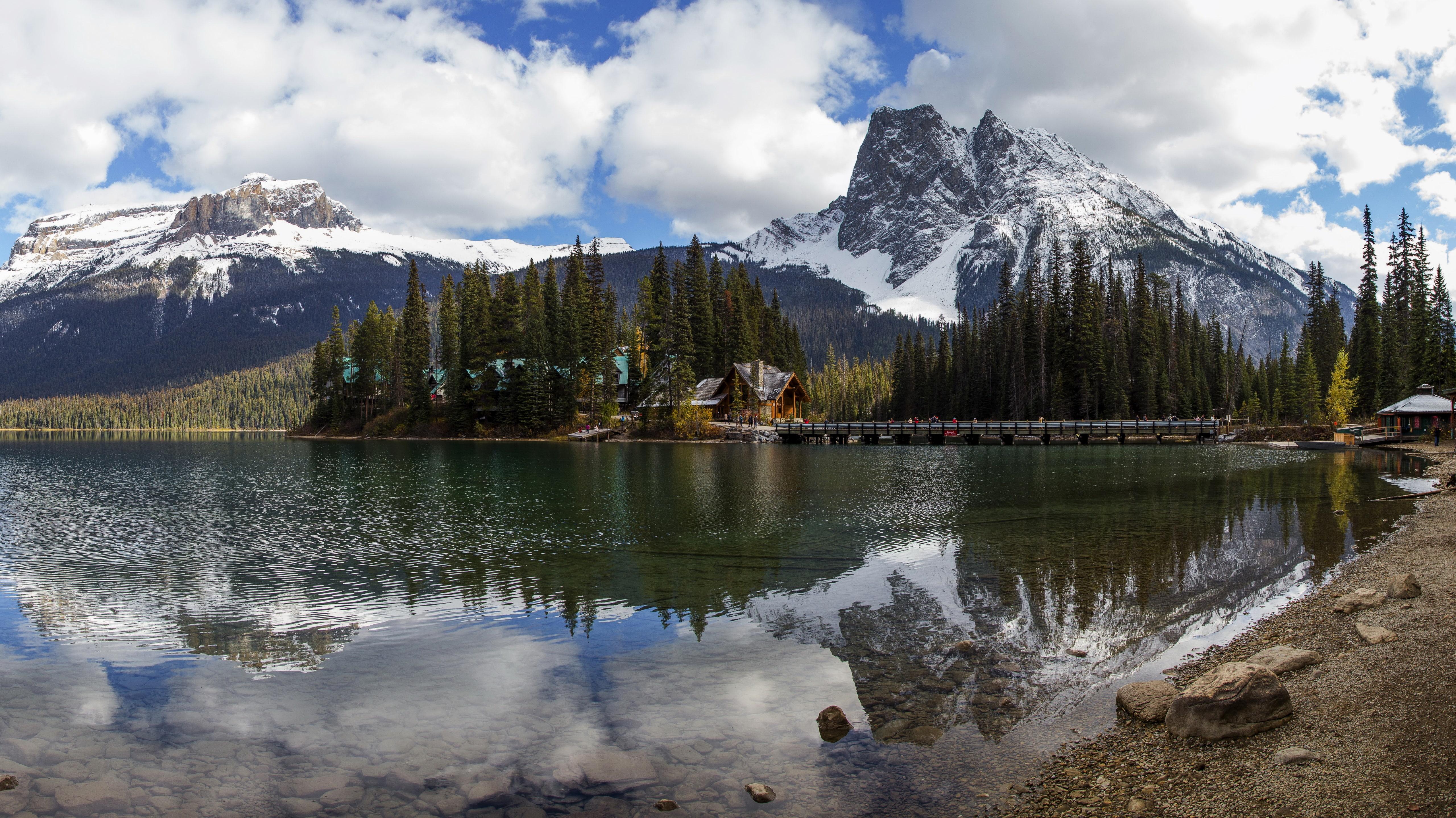 HD wallpaper: emerald lake, nature, canada, yoho national park