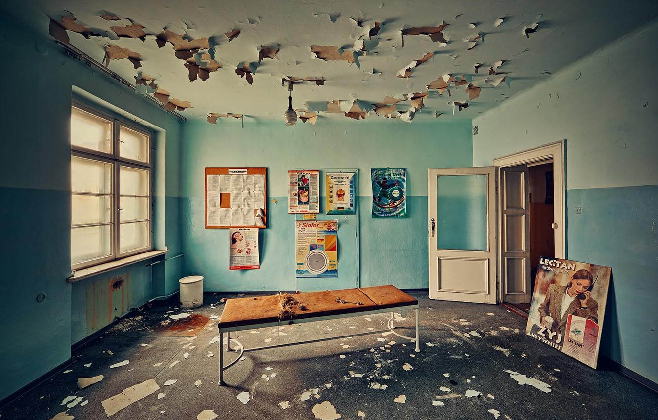 Wallpaper abandoned, decay, hospital, haunted image for desktop