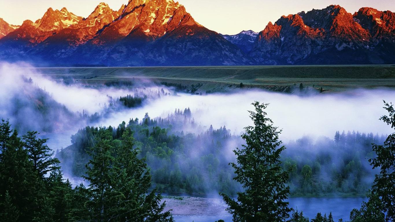 The Teton Range Wallpaper 5 X 1000