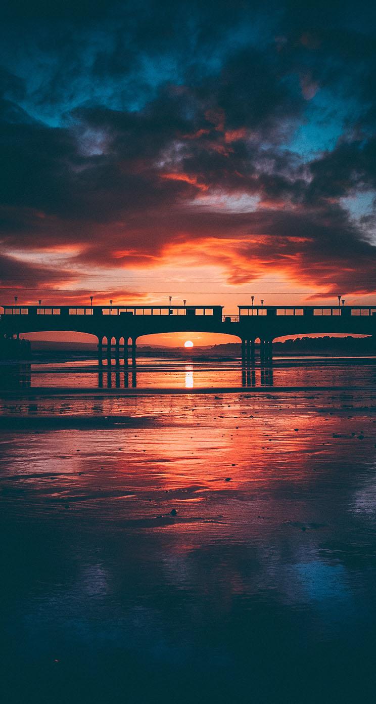 Bournemouth Pier Sunset iPhone Wallpaper