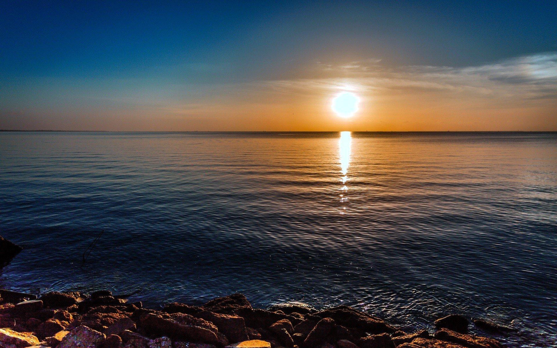 Water sunrise ocean nature rocks HDR photography sea clear sky