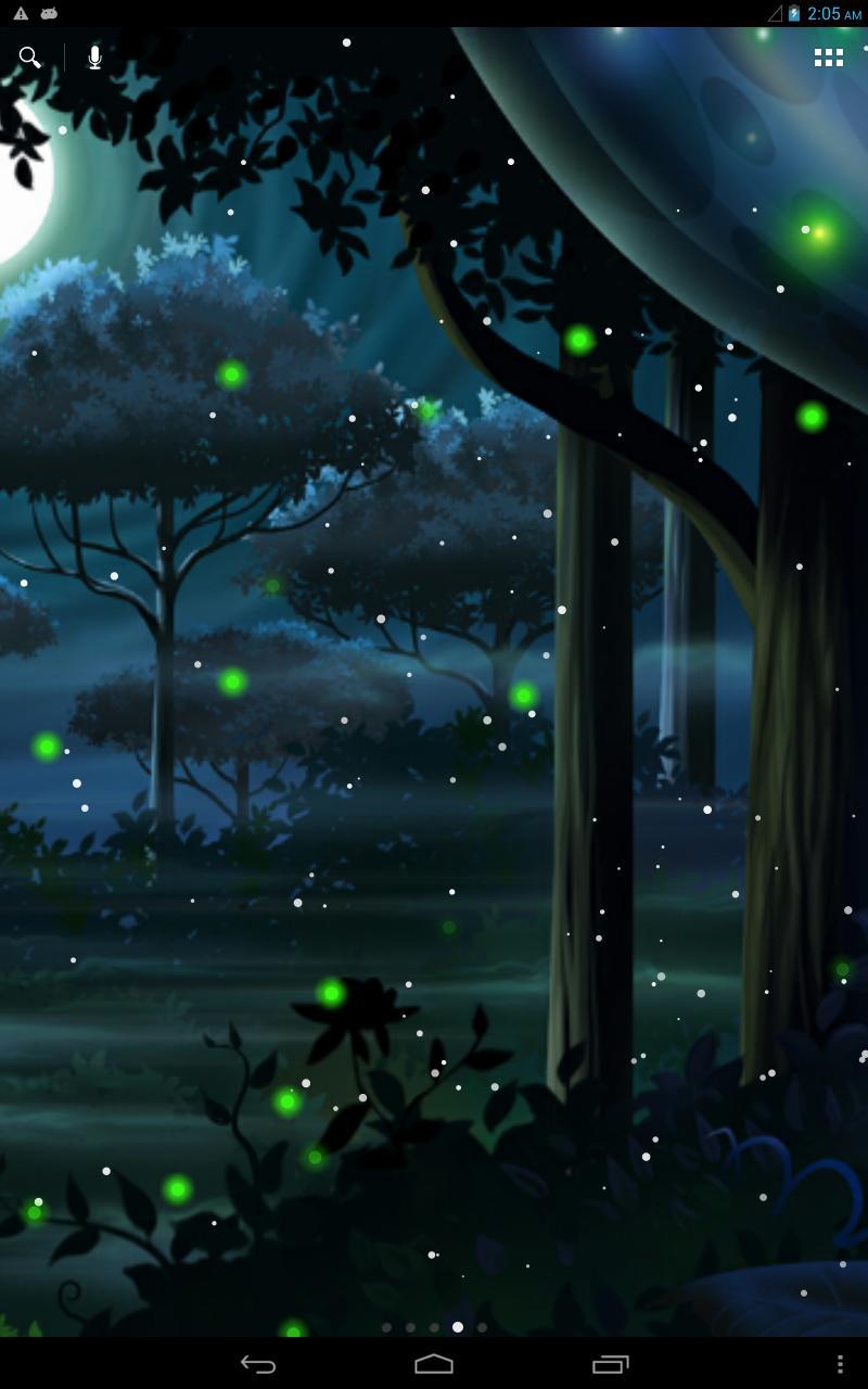 Firefly Forest HD Live Wallpaper Free for Android