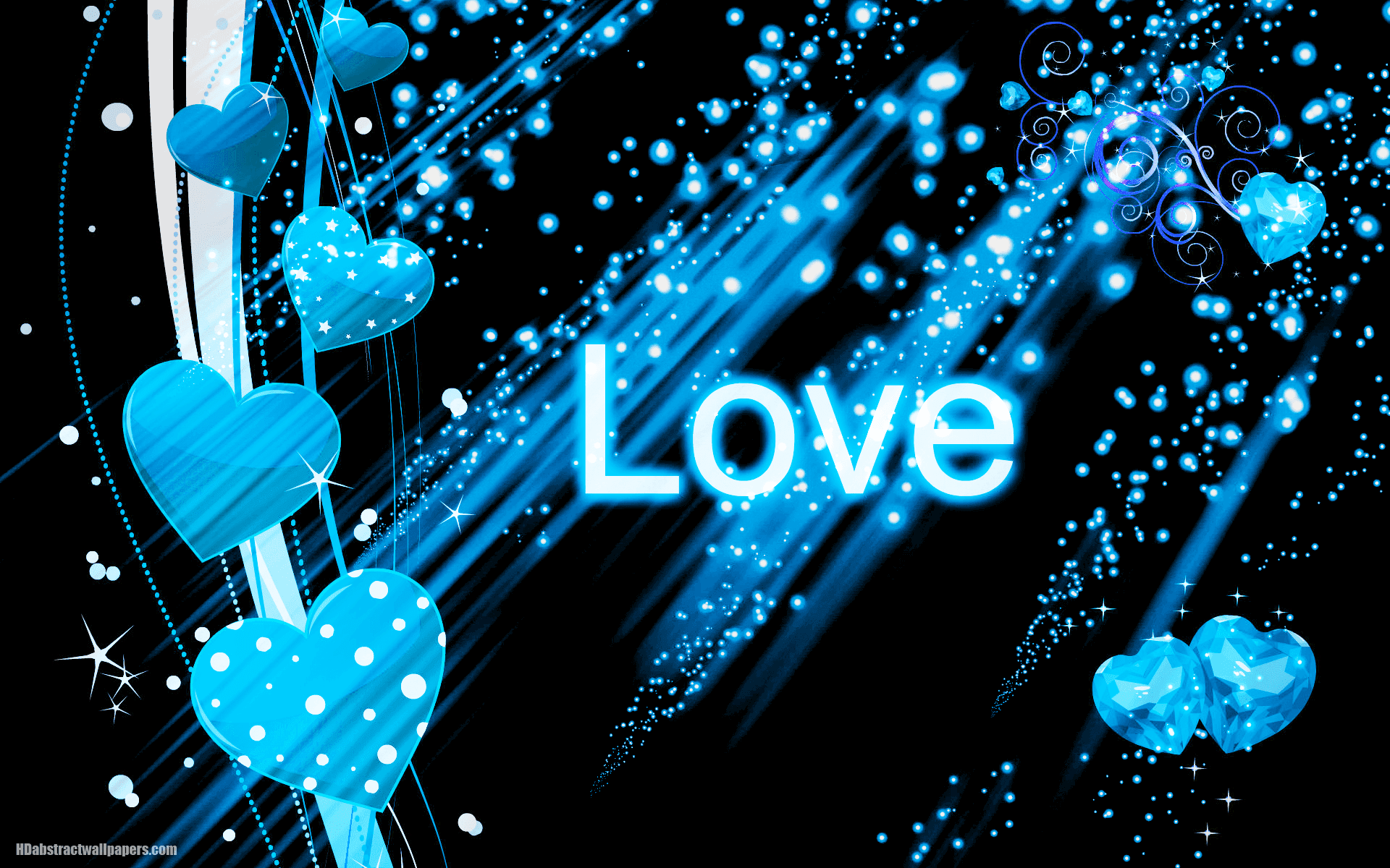 Love Blue Wallpaper