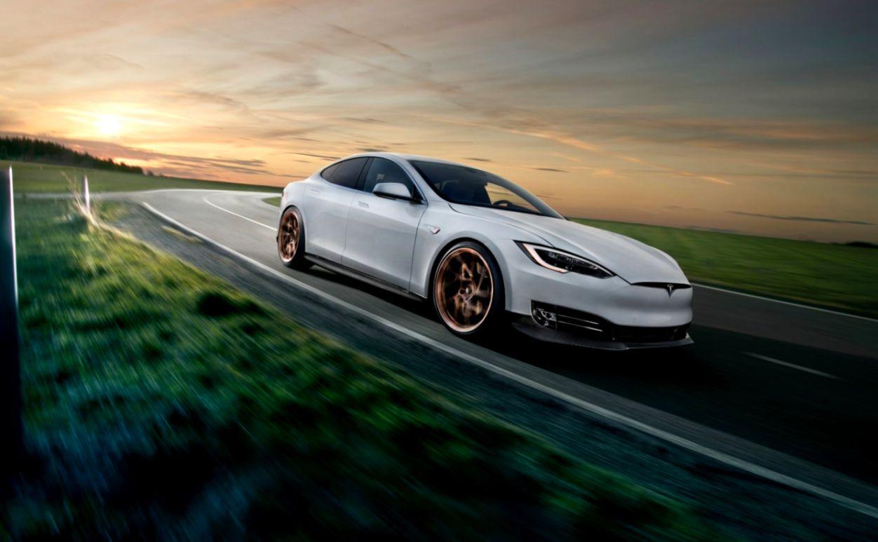 Tesla Hd Wallpapers Auto Car Sunset