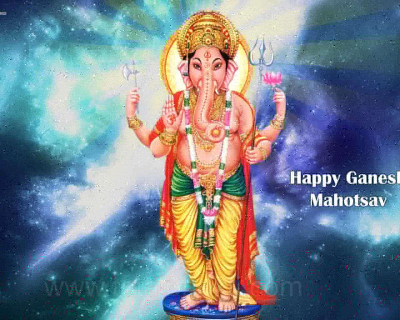 Wallpaper Ganesh Chaturthi Wallpaper White Blue Colour