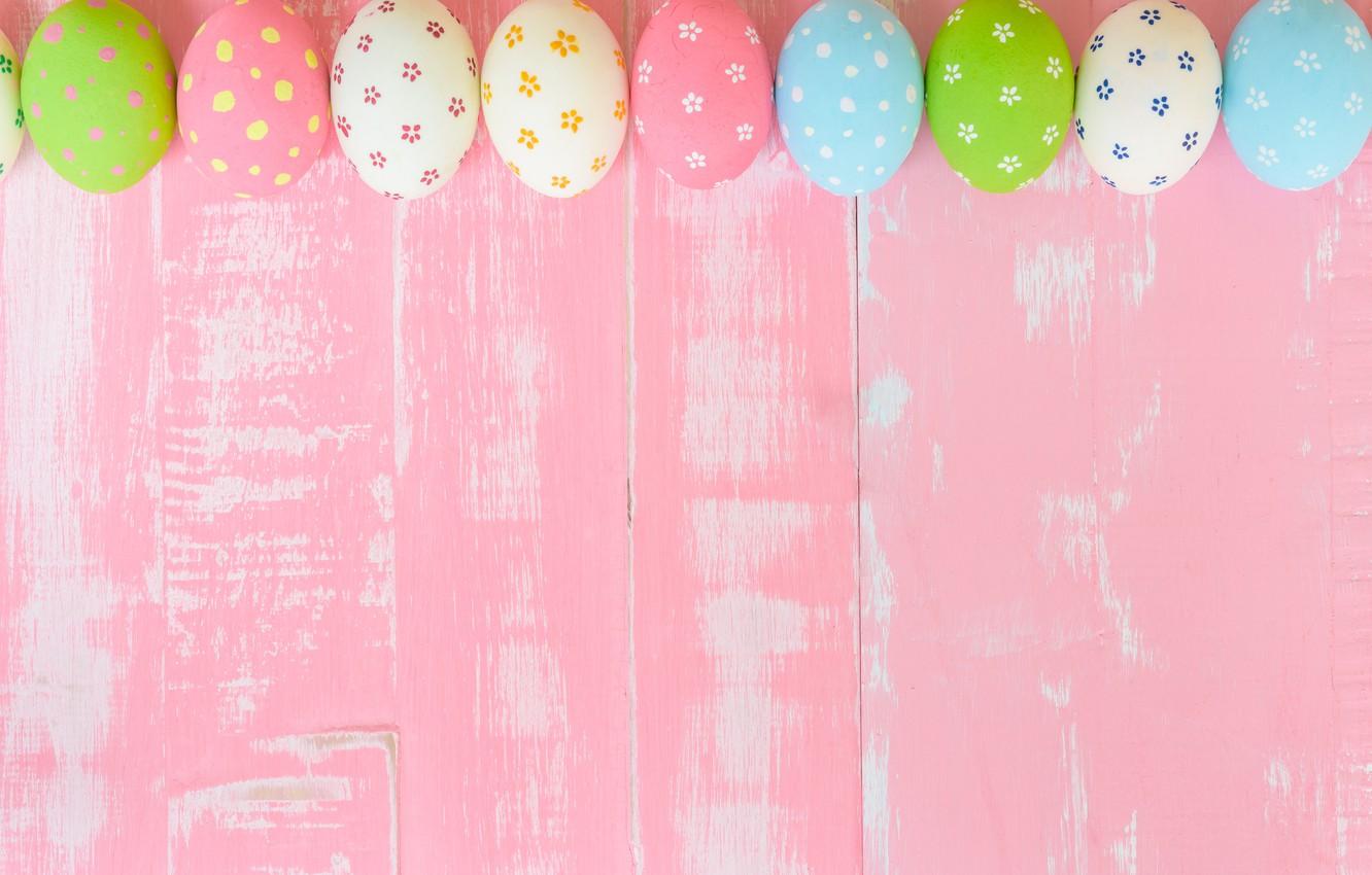 Wallpaper eggs, Easter, pink background, wood, pink, spring, Easter, eggs, decoration, pastel colors image for desktop, section праздники