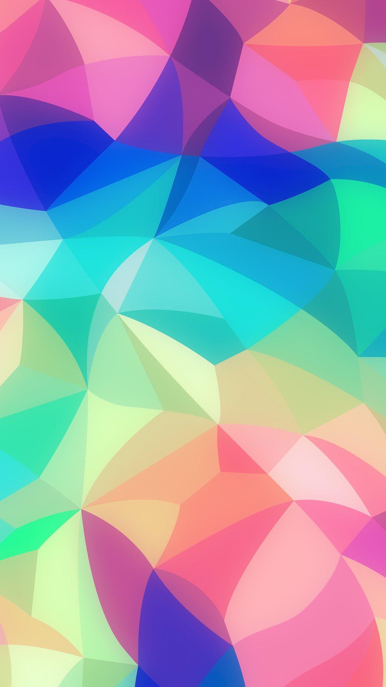 Rainbow Abstract Colors Pastel Soft Pattern Android