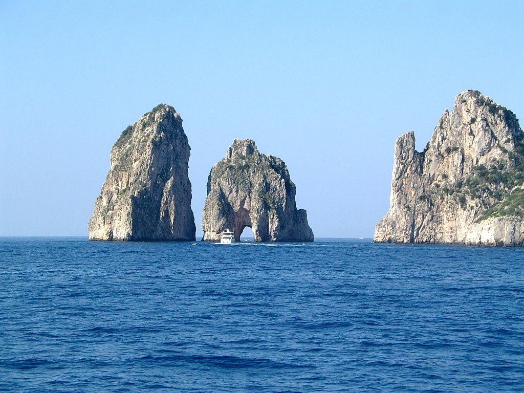 Rocks Capri Island Italy Wallpaper HD For Desktop Free Download