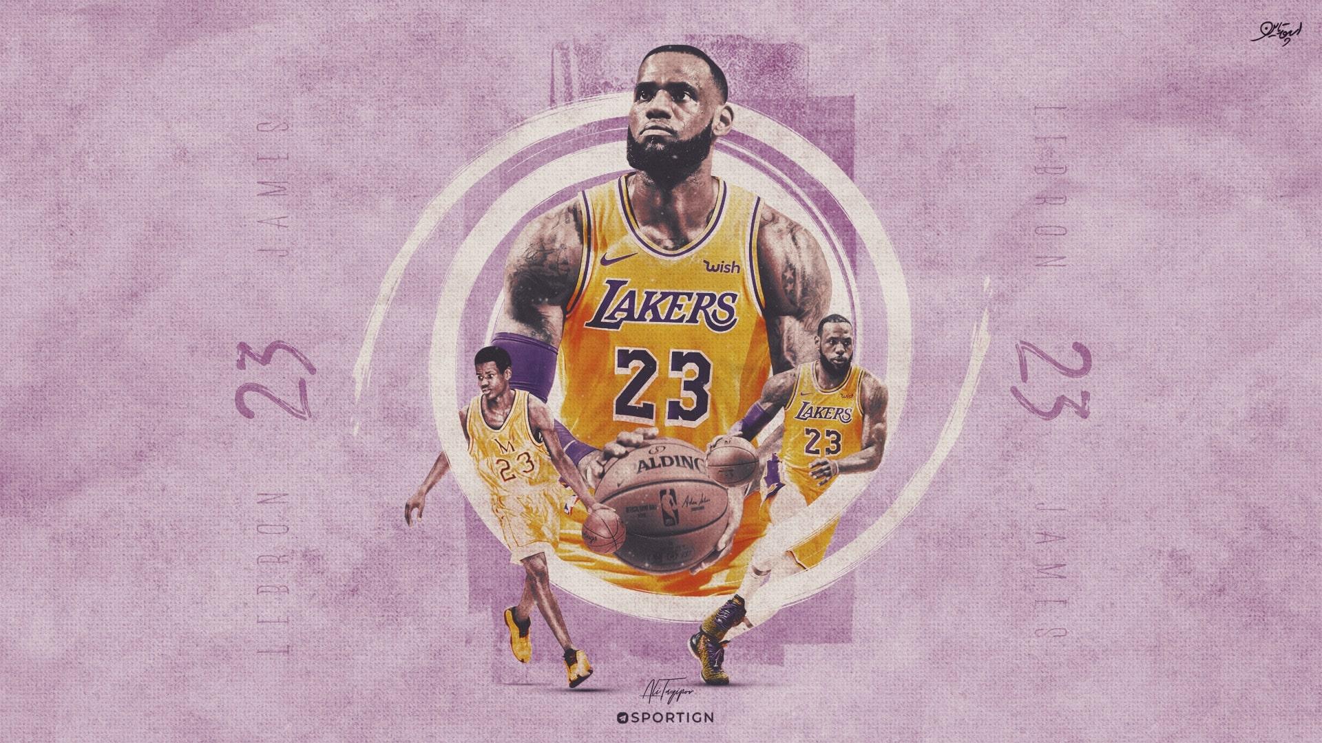 Wallpaper of Basketball, LeBron James, Los Angeles Lakers, NBA