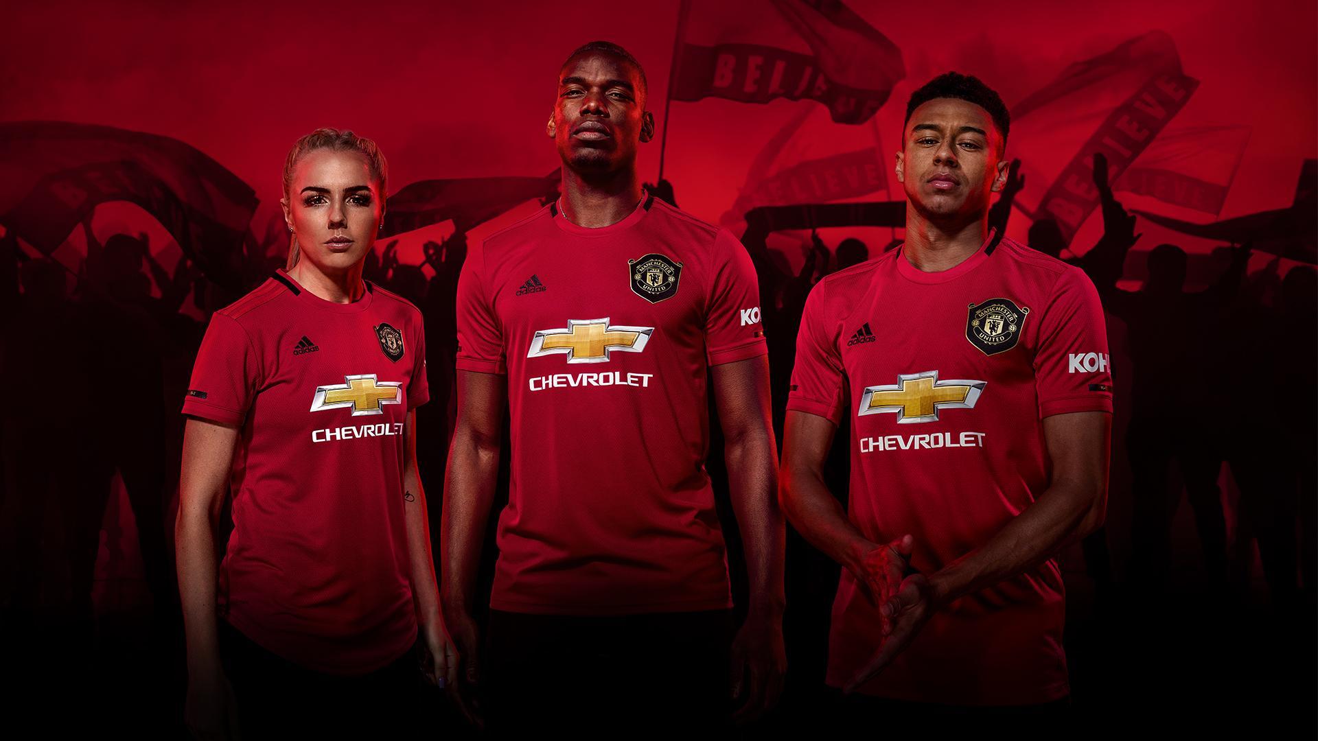 Man Utd New Kit 2019 20: Paul Pogba And David De Gea Model Next Season's Kit Celebrating 1999 Treble Season. London Evening Standard