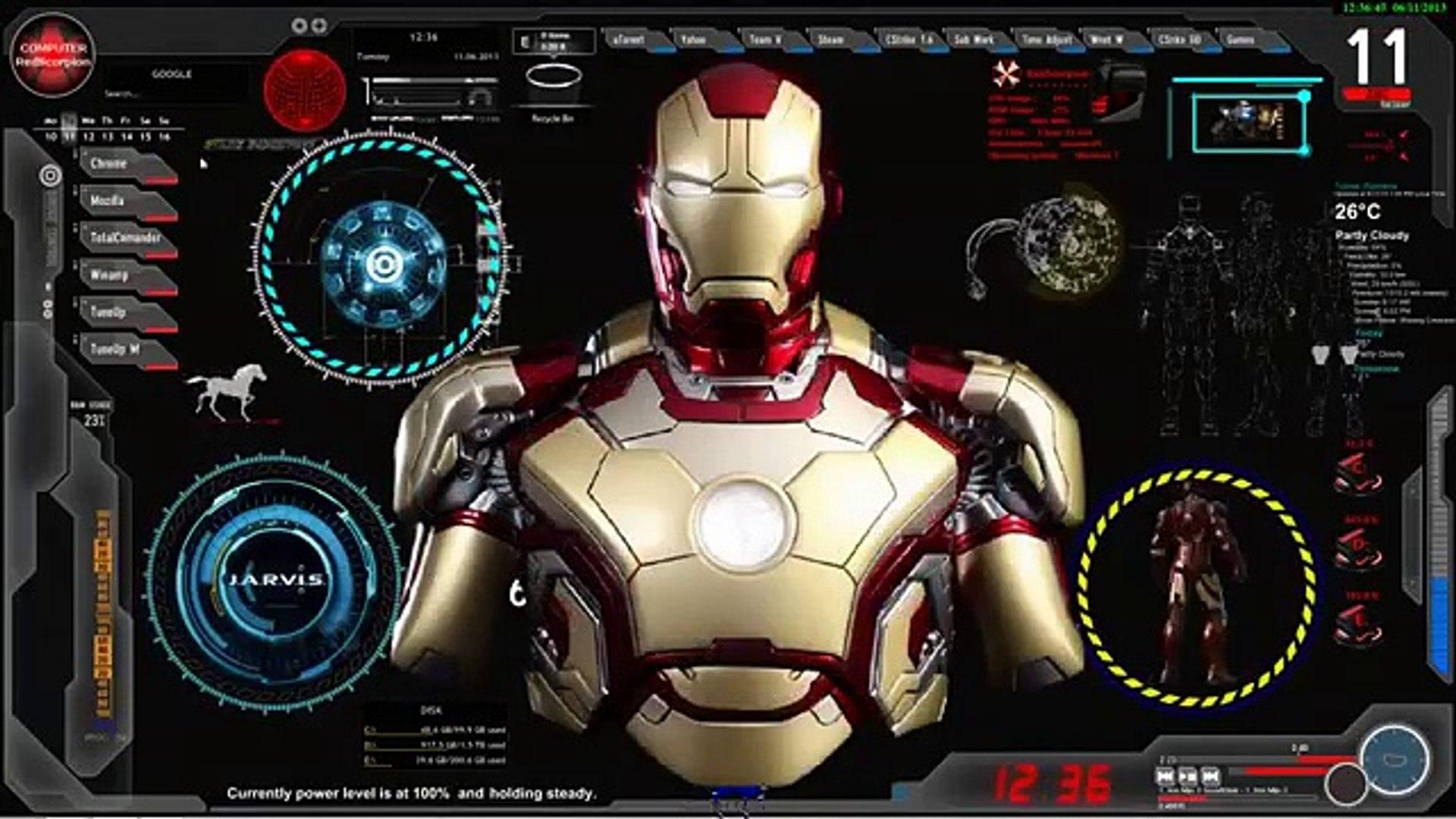 UPDATE Iron Man - Jarvis, Desktop Animated, Live: Wallpaper, Theme; Personalize and Customize