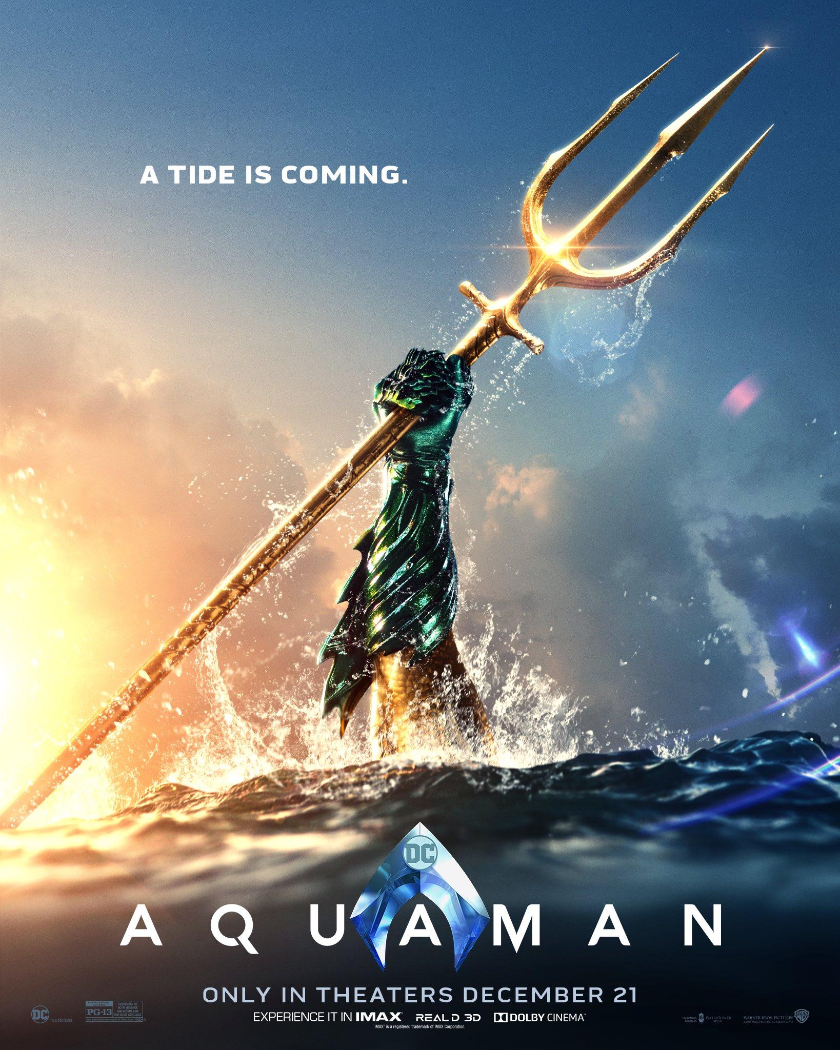 New Aquaman Poster Shows Peek at Classic Costume and Teases News to