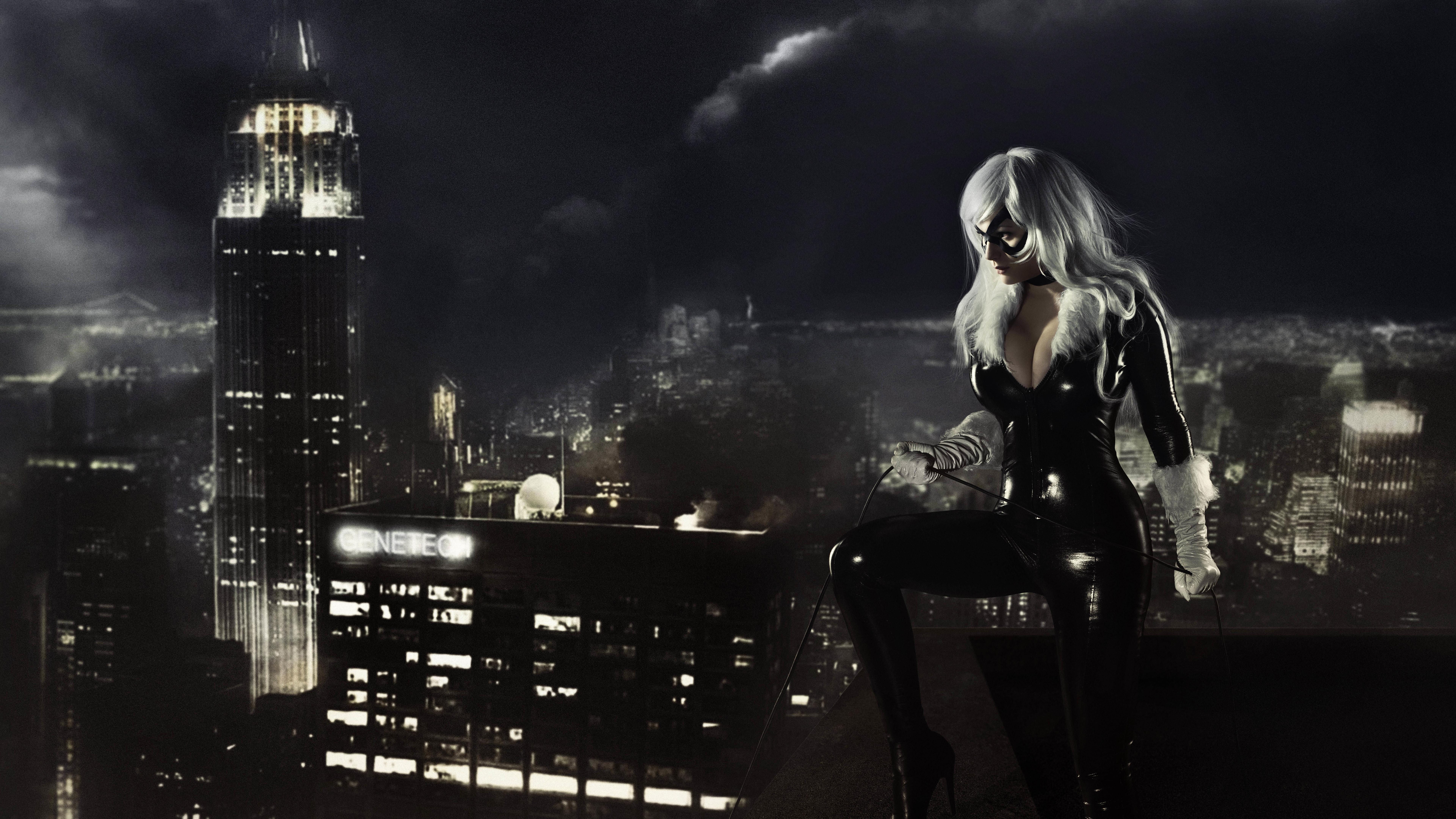 Black Cat Marvel Cosplay U1 City, HD Wallpaper & background