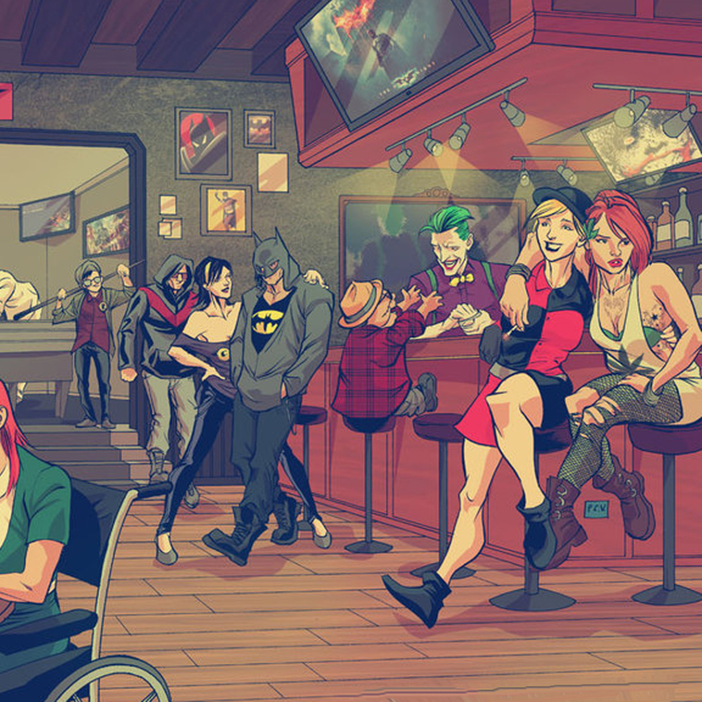 Comics Batman (1024x1024) Wallpaper