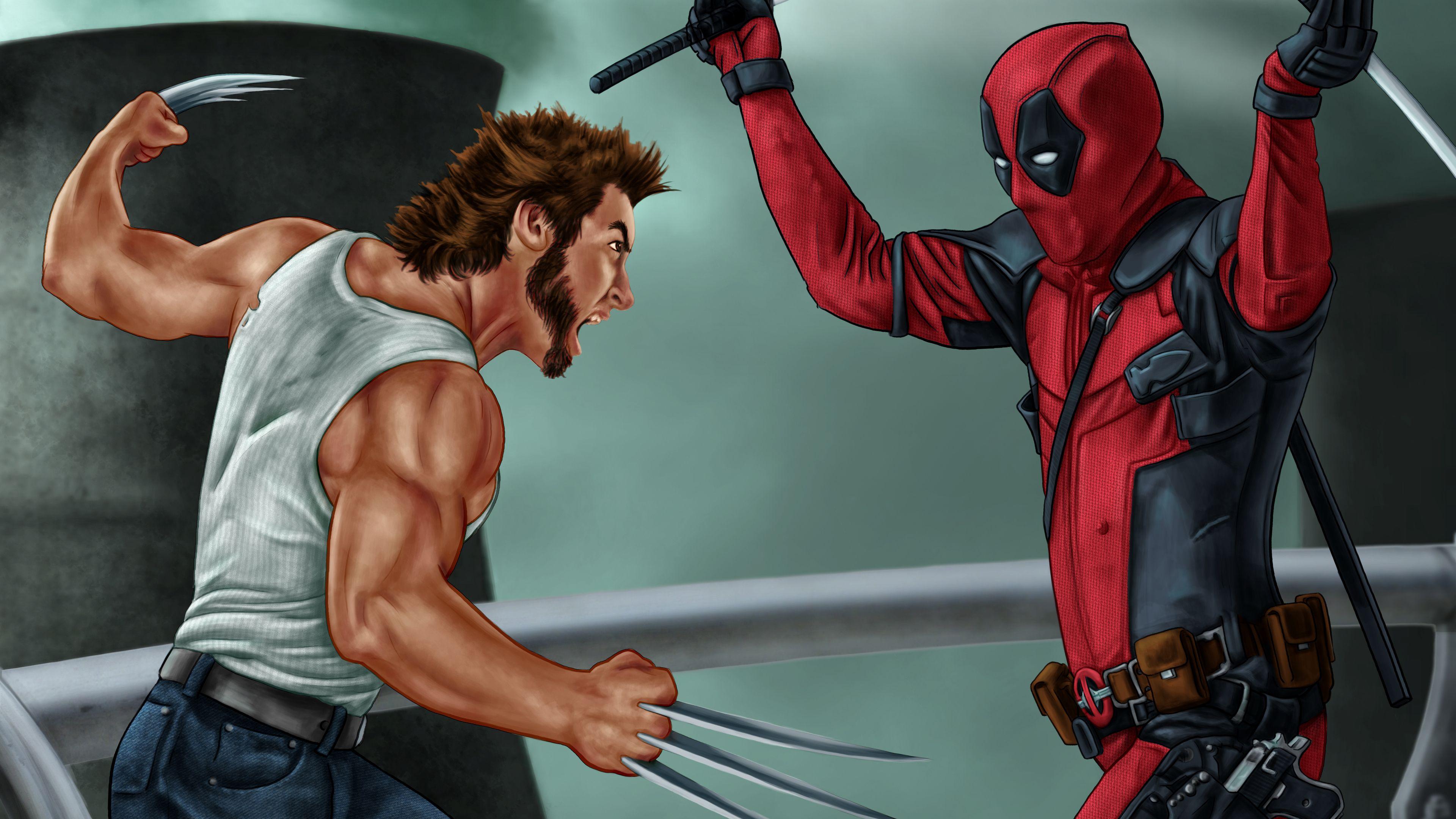 Deadpool Vs Wolverine 5k wolverine wallpaper, superheroes