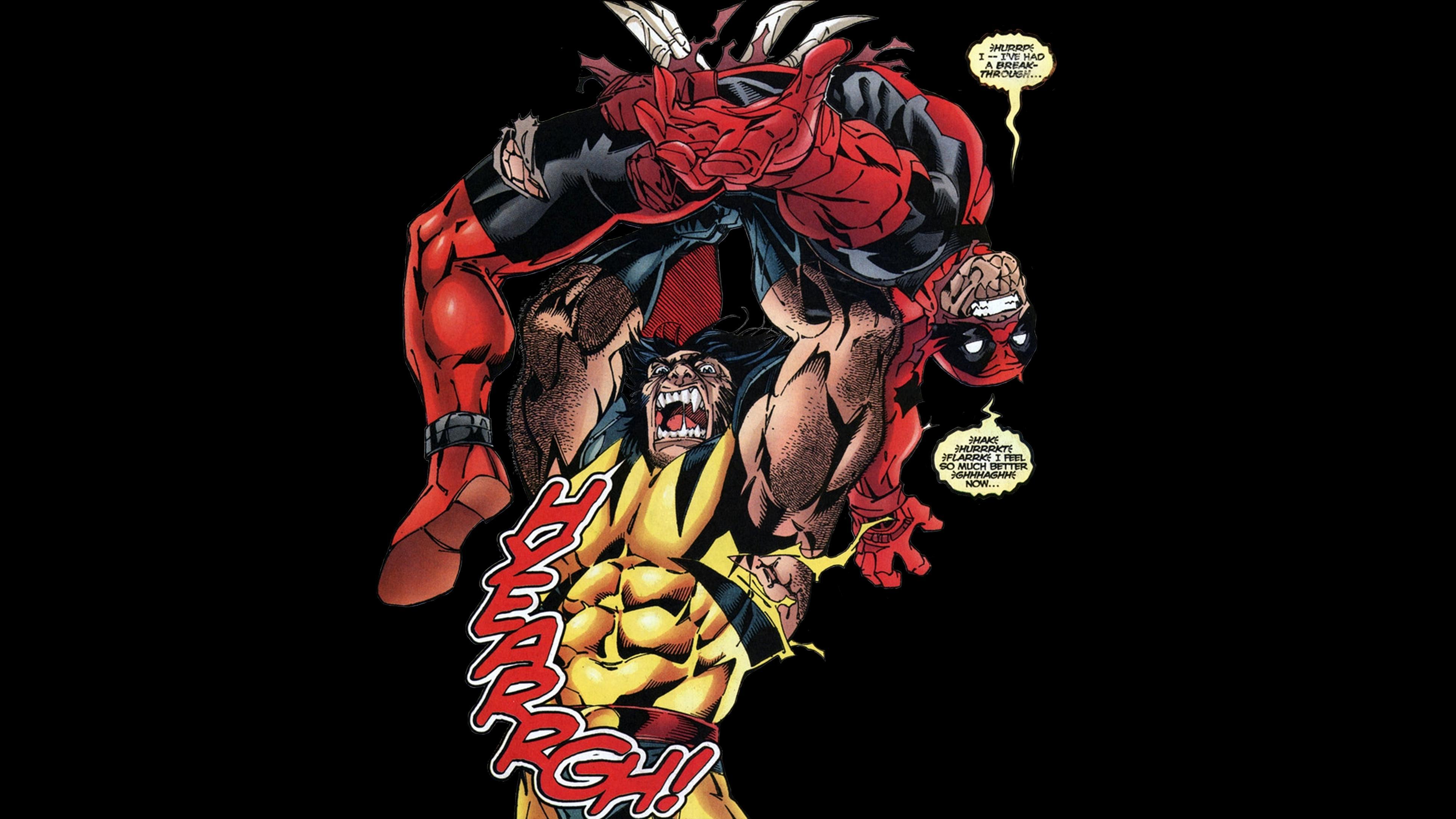 Deadpool vs Wolverine 4K UHD Wallpaper