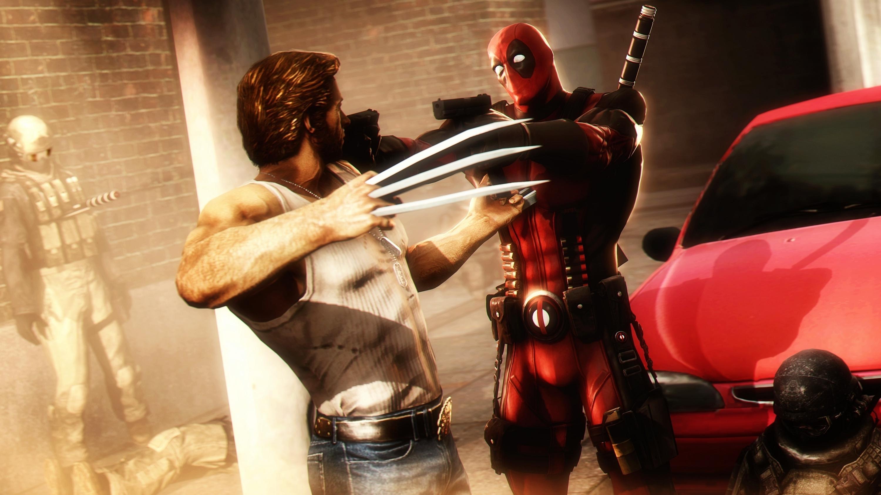 Wolverine Stab Deadpool And Wolverine HD Free Wallpaper