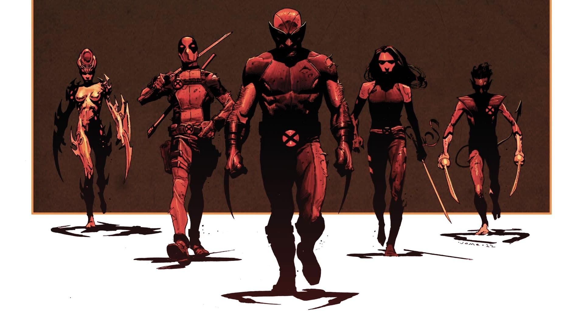 Deadpool, Marvel, Psylocke, Wolverine, X Force HD Wallpaper