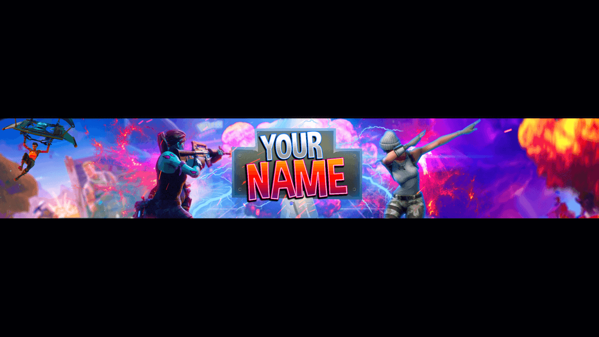 Fortnite YouTube Banner Art