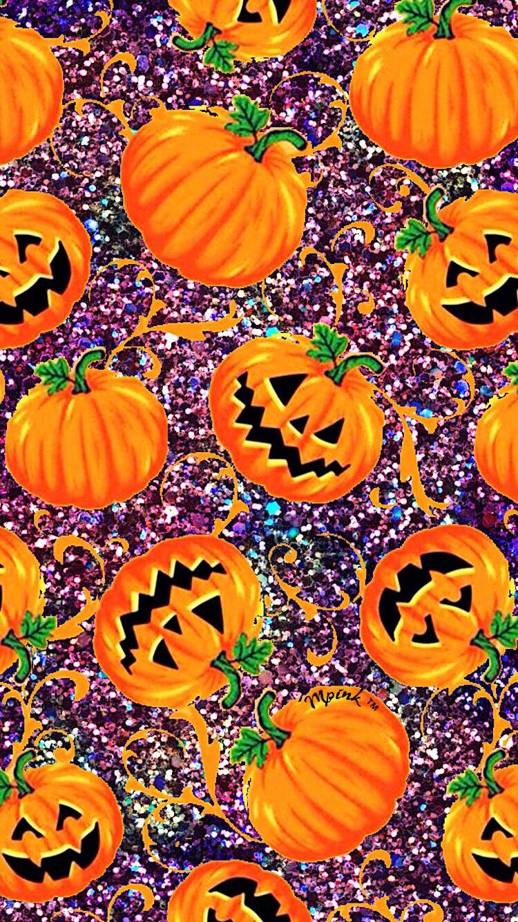 Cute Pumpkins Wallpaper IPhone Android Wallpaper #pattern #halloween
