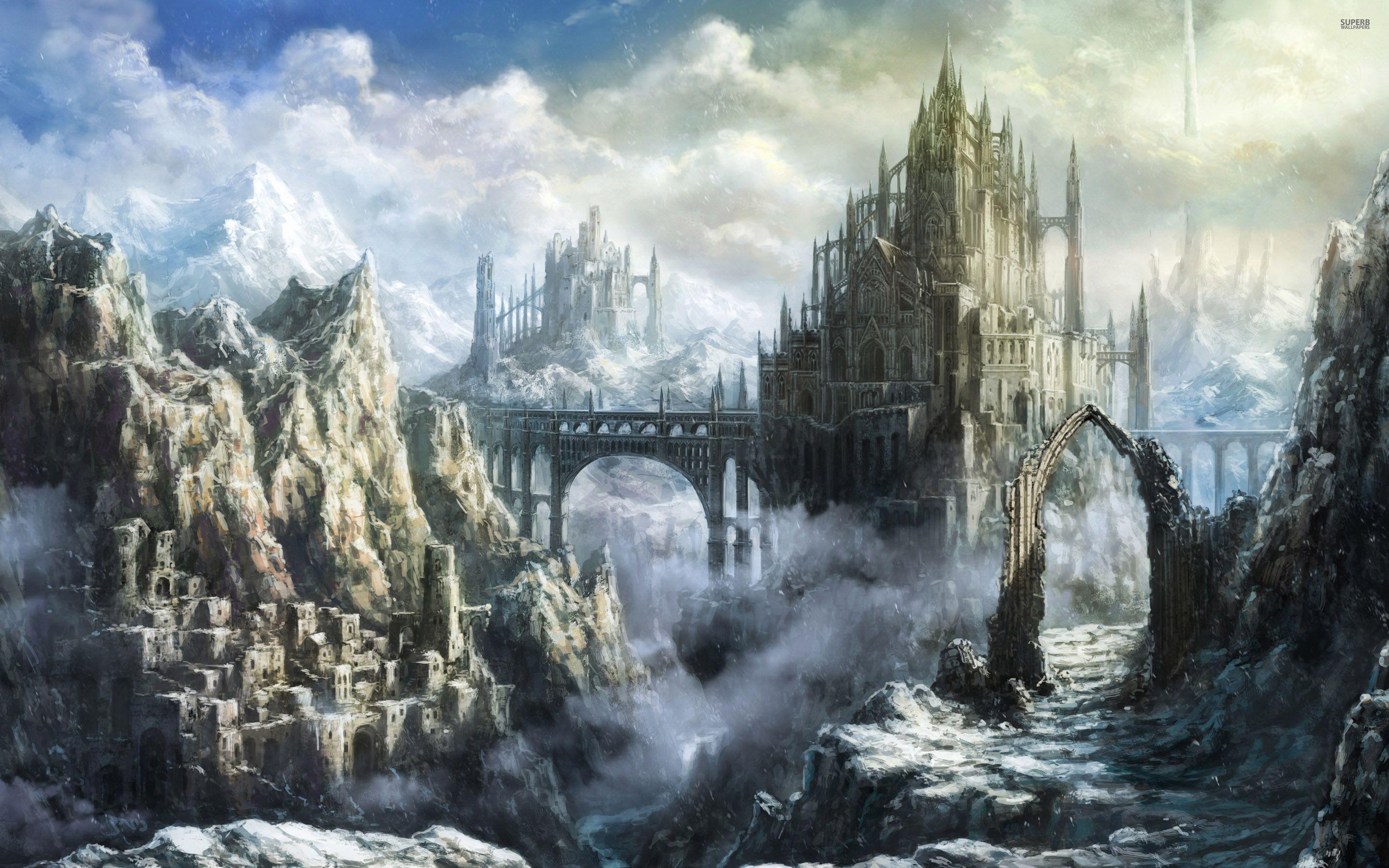 Pics For > Fantasy Snow Castle. Aurelius. Fantasy castle, Fantasy