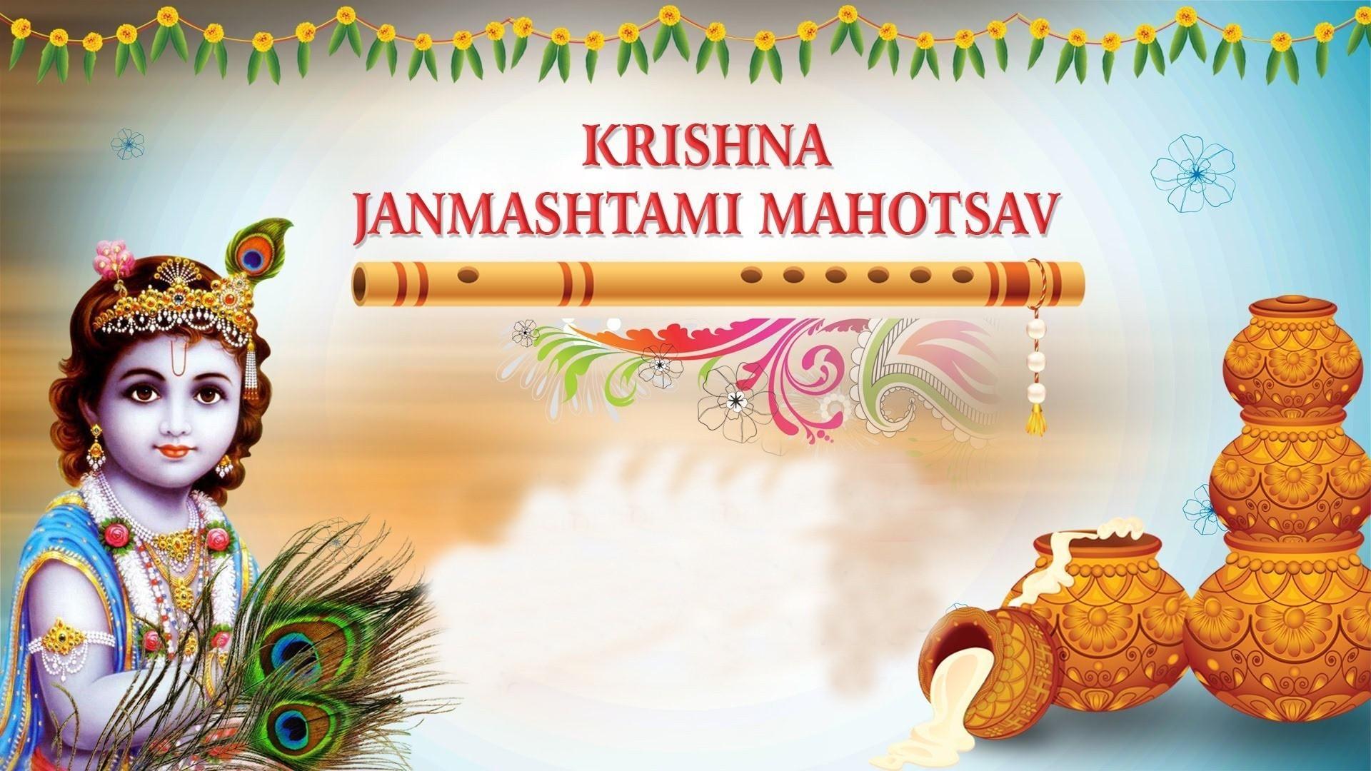 Happy Krishna Janmashtami Mahotsav Desktop Backgrounds Picture