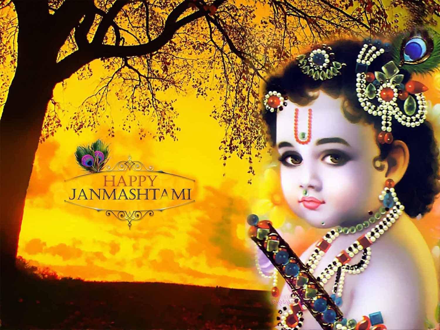 42 Very Beautiful Krishna Janmashtami Wish Pictures And Photos