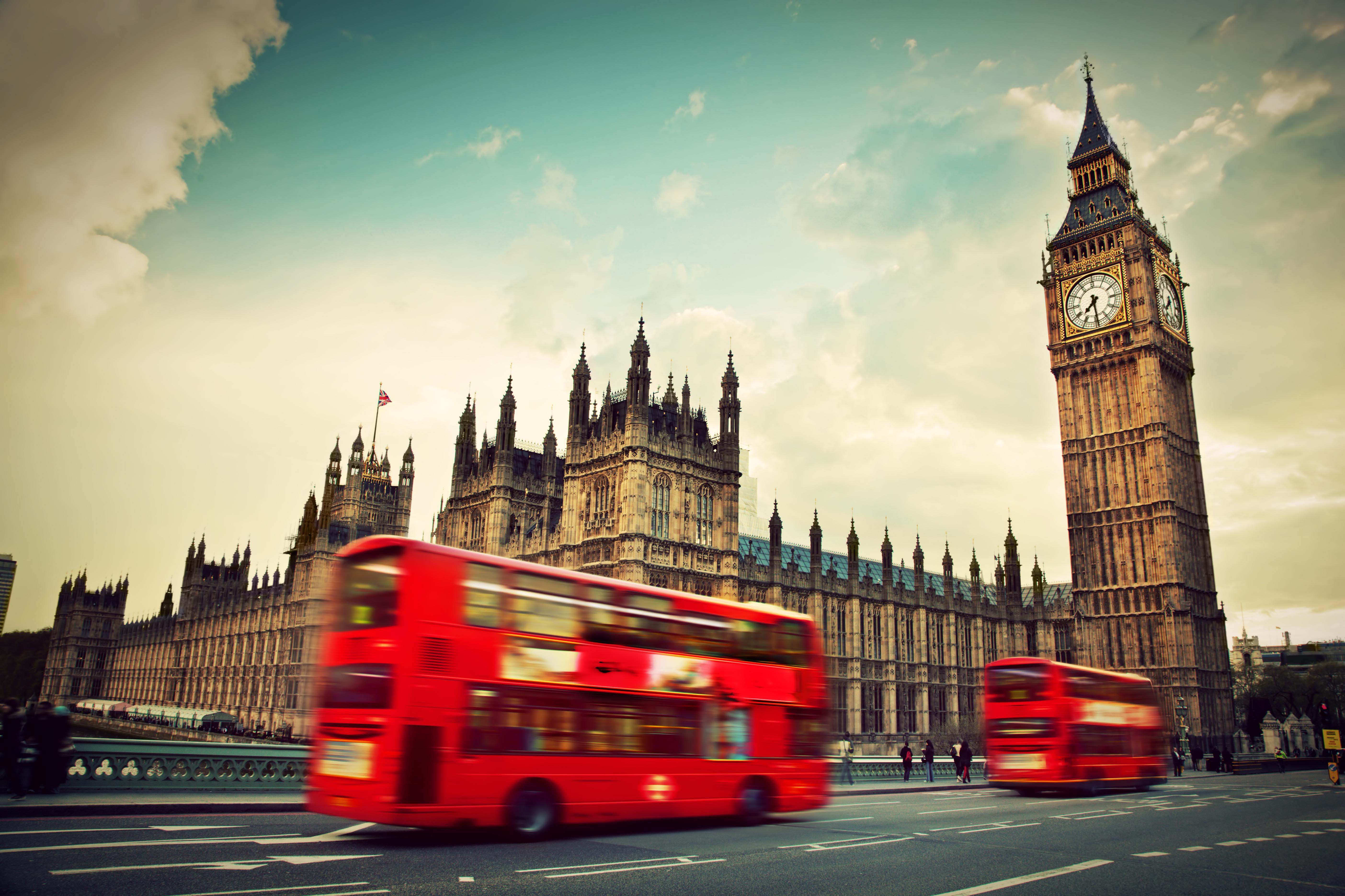 Big Ben, England, bus, London, city wallpaper
