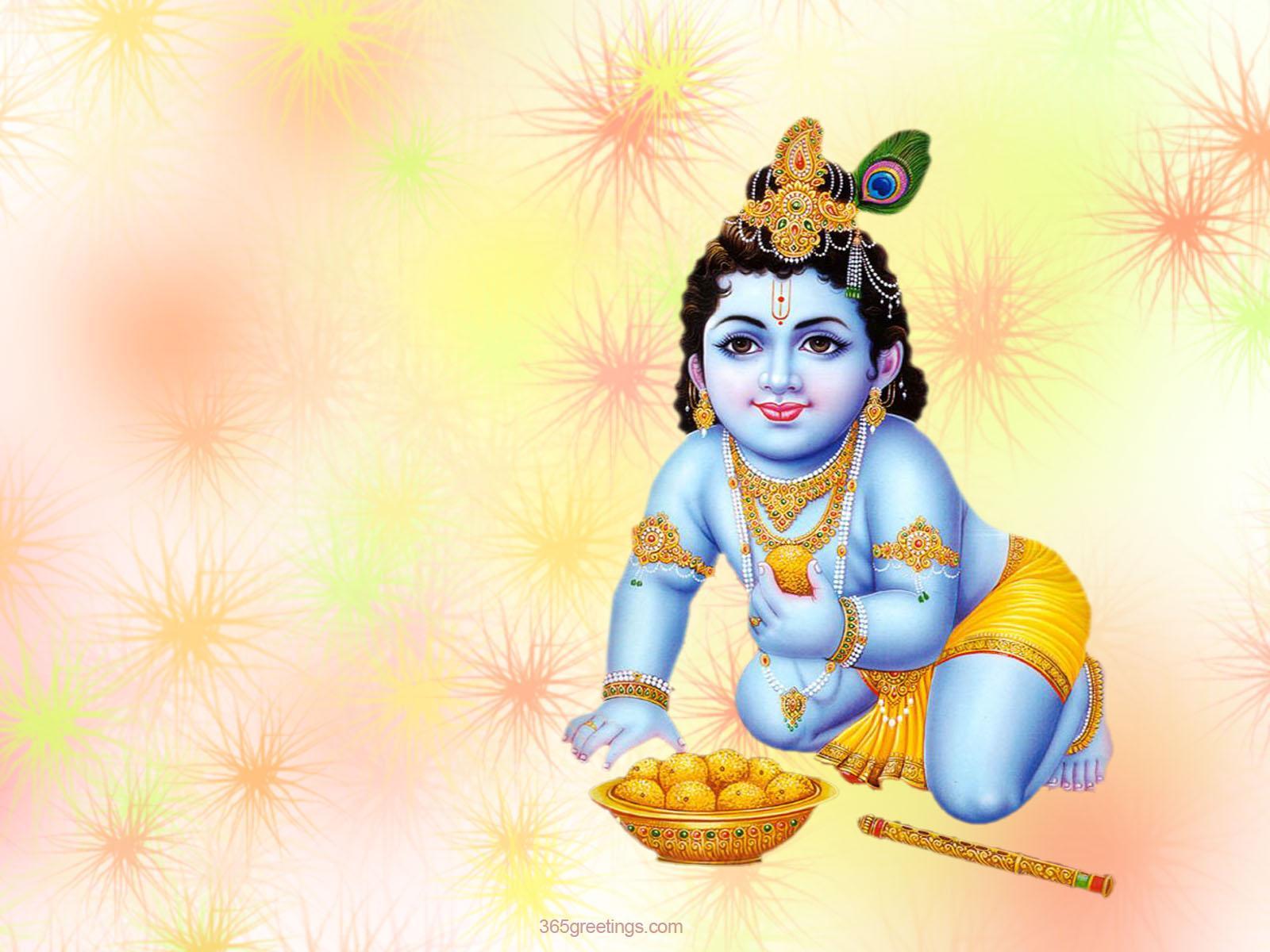 Download Baby krishna wallpaper for your mobile cell