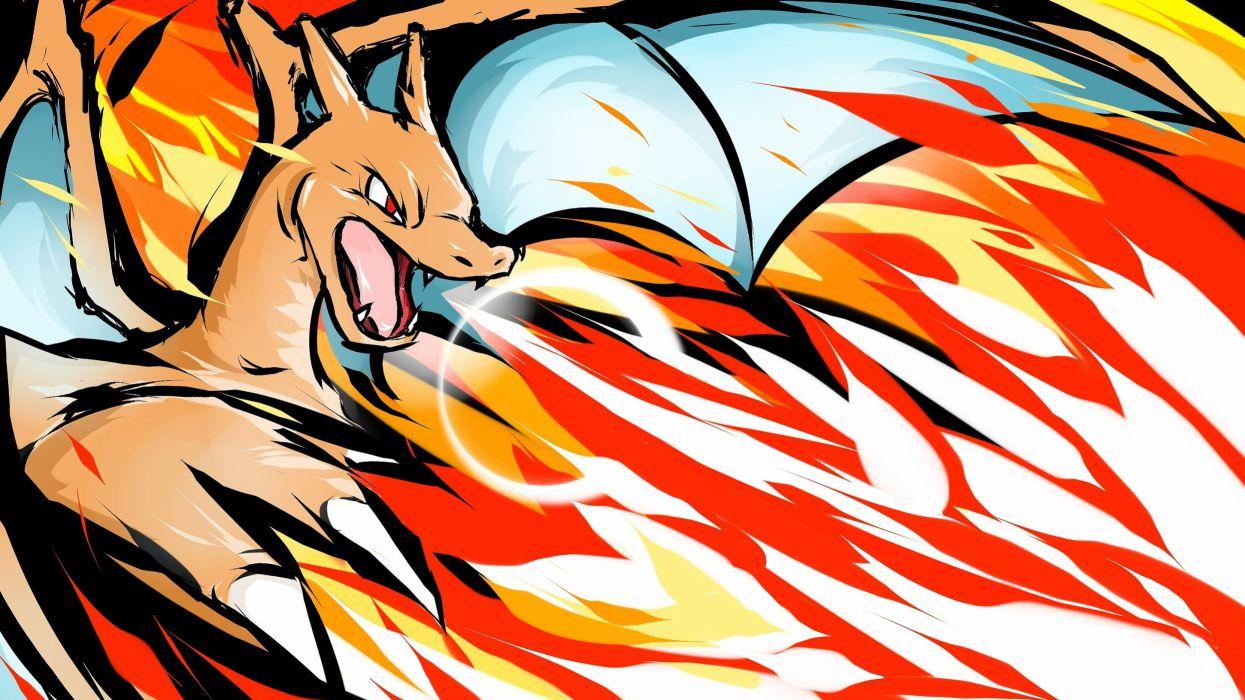 Charizard Pokemon Cartoon Fire Dragon wallpaperx1631